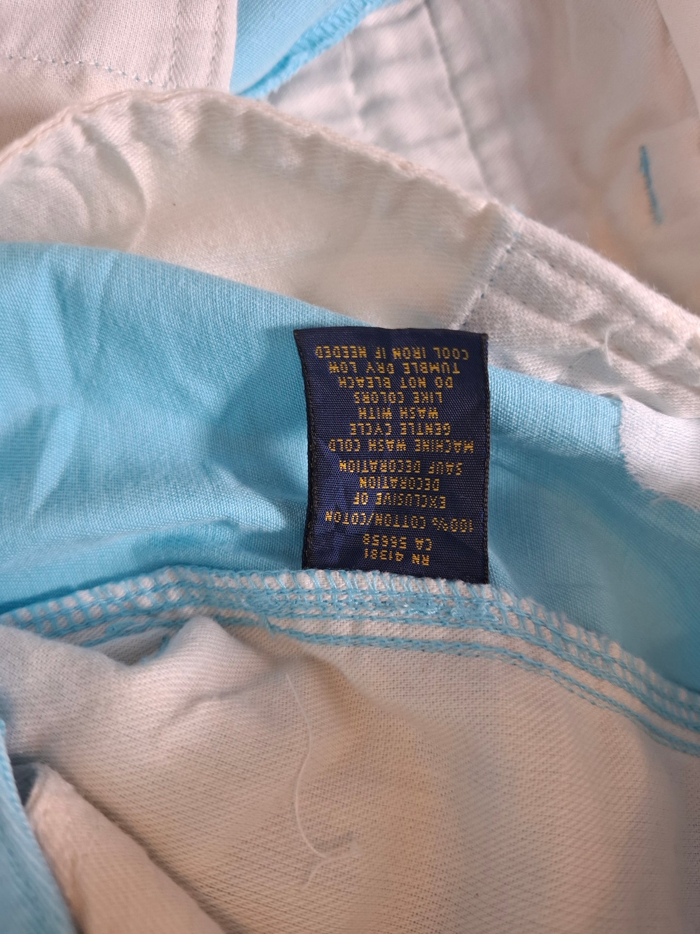 001182 Polo Ralph Lauren Shorts size 0 Aqua
