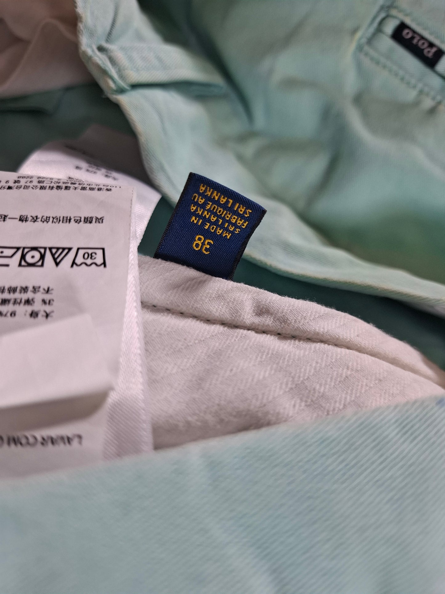 001183 Ralph Lauren Shorts size 38 Aqua