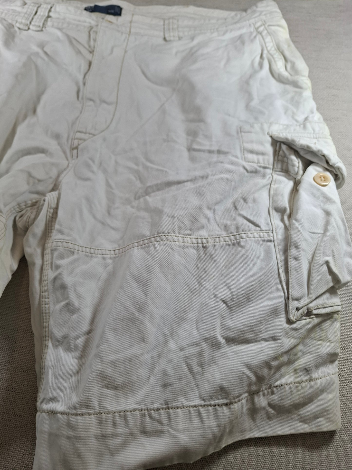 001187 Polo Ralph Lauren Shorts size 44B White/ Beige