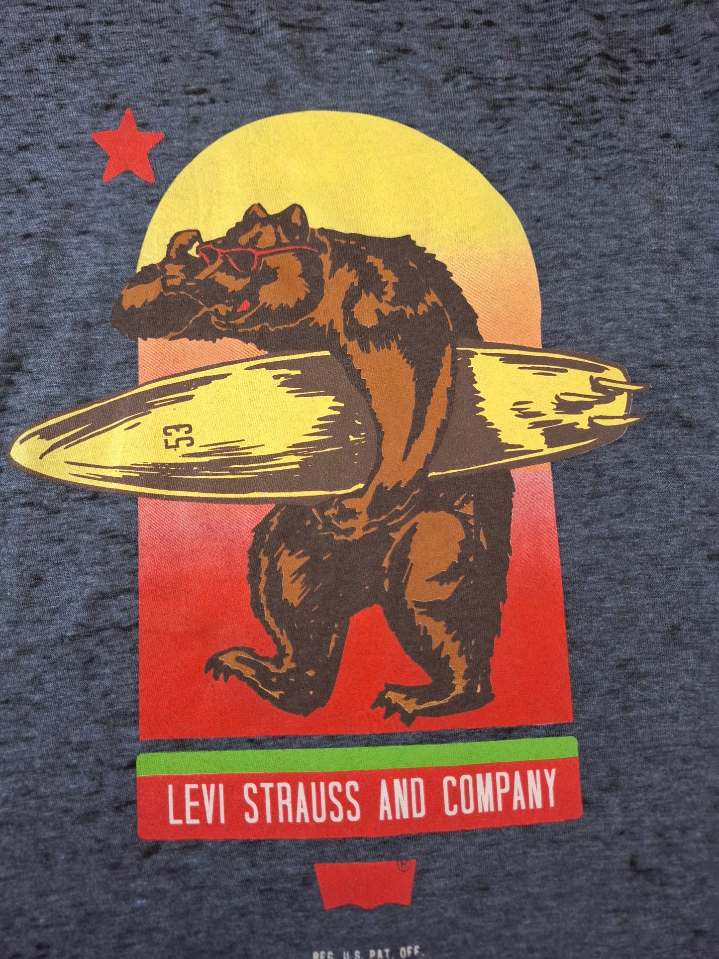 001198 Levi's t-shirt size M Navy blue