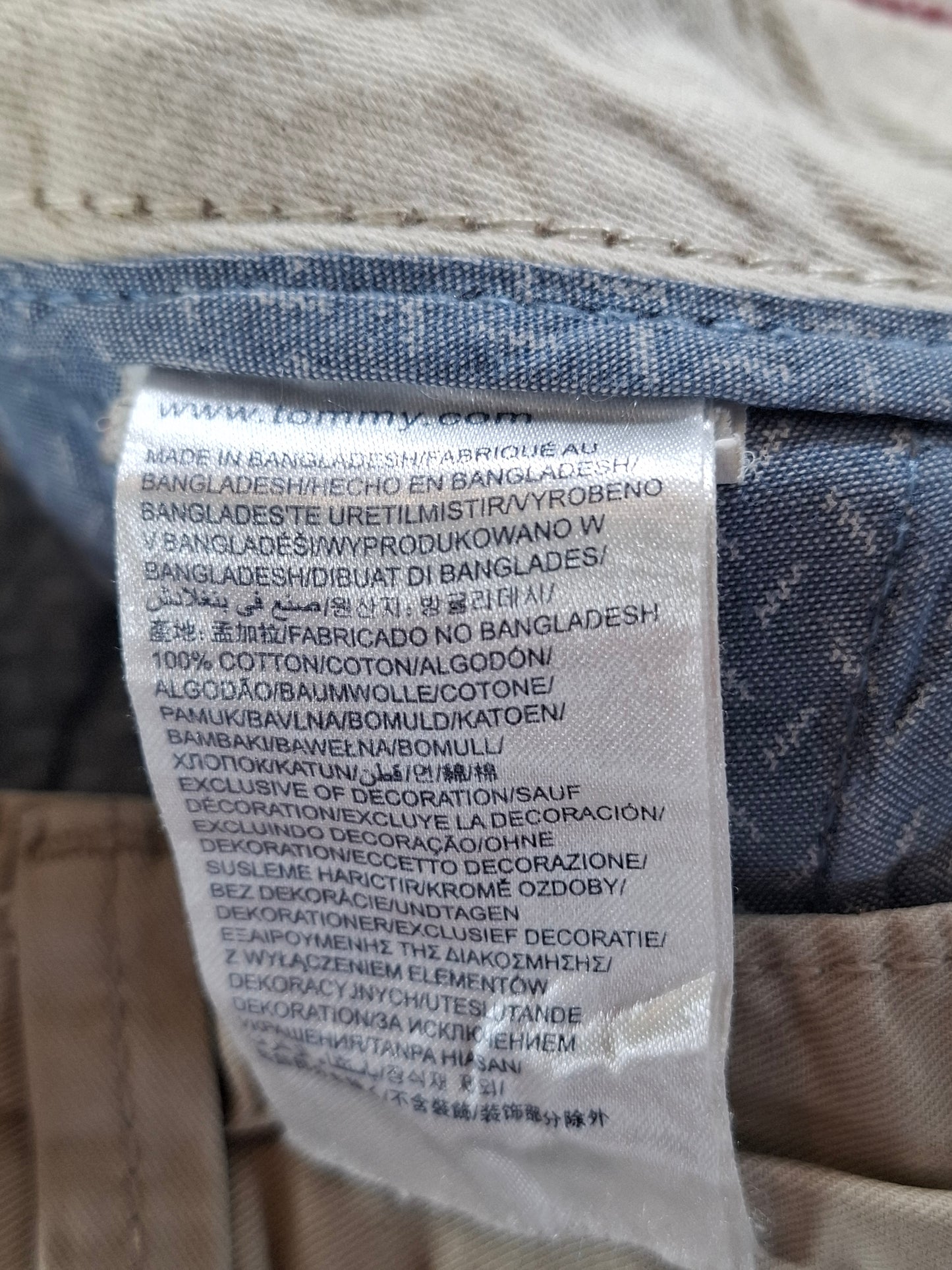 001210 Tommy Hilfiger Chino size 31/32 Khaki