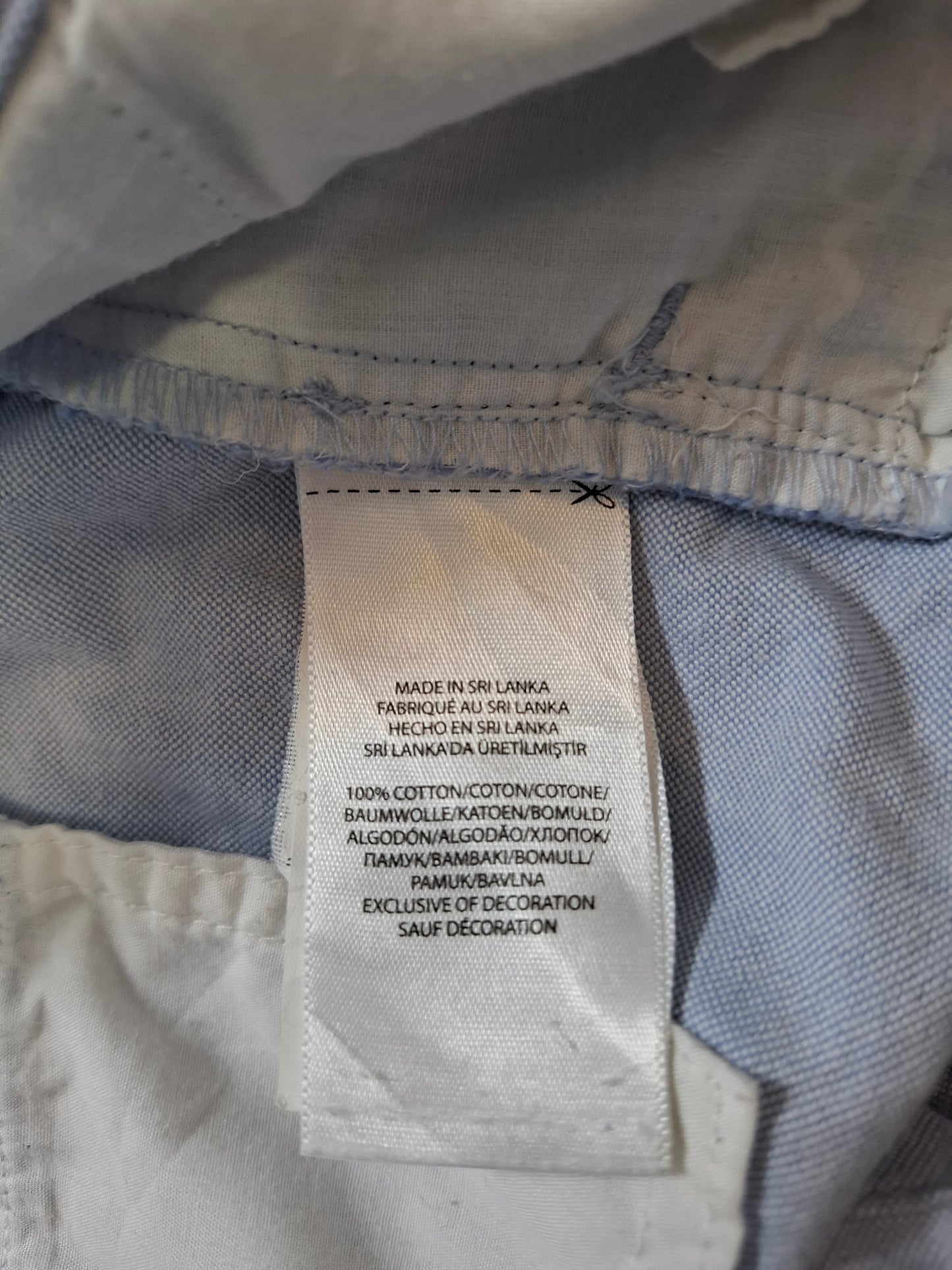 001218 Polo Ralph Lauren Short size 14 Light blue