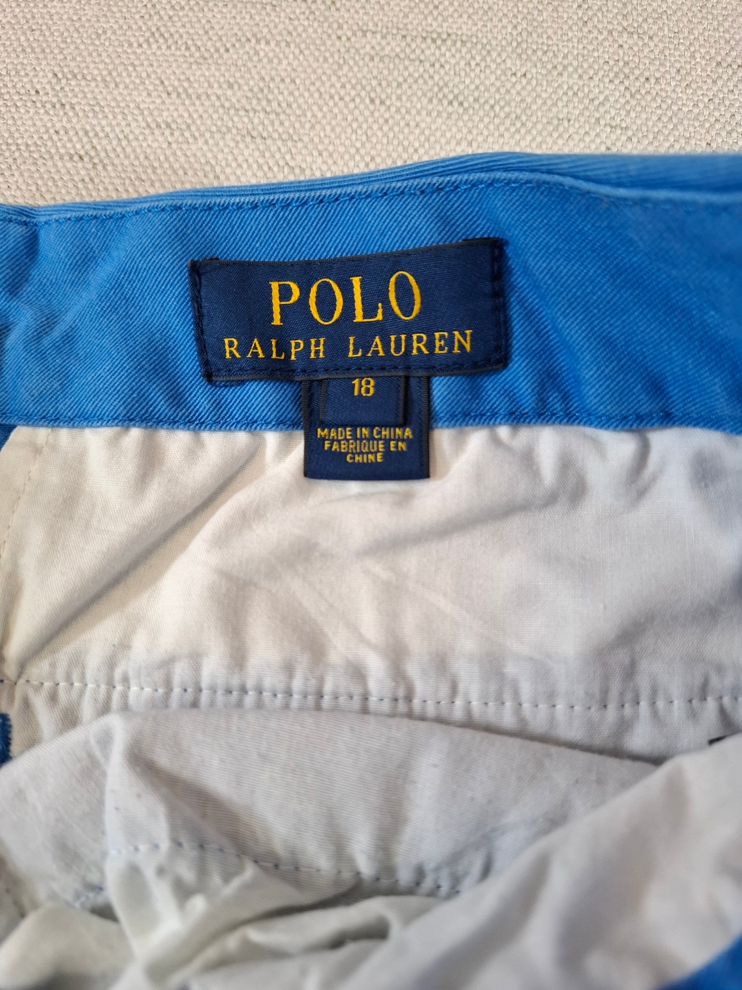 001219 Polo Ralph Lauren Short size 18 Blue