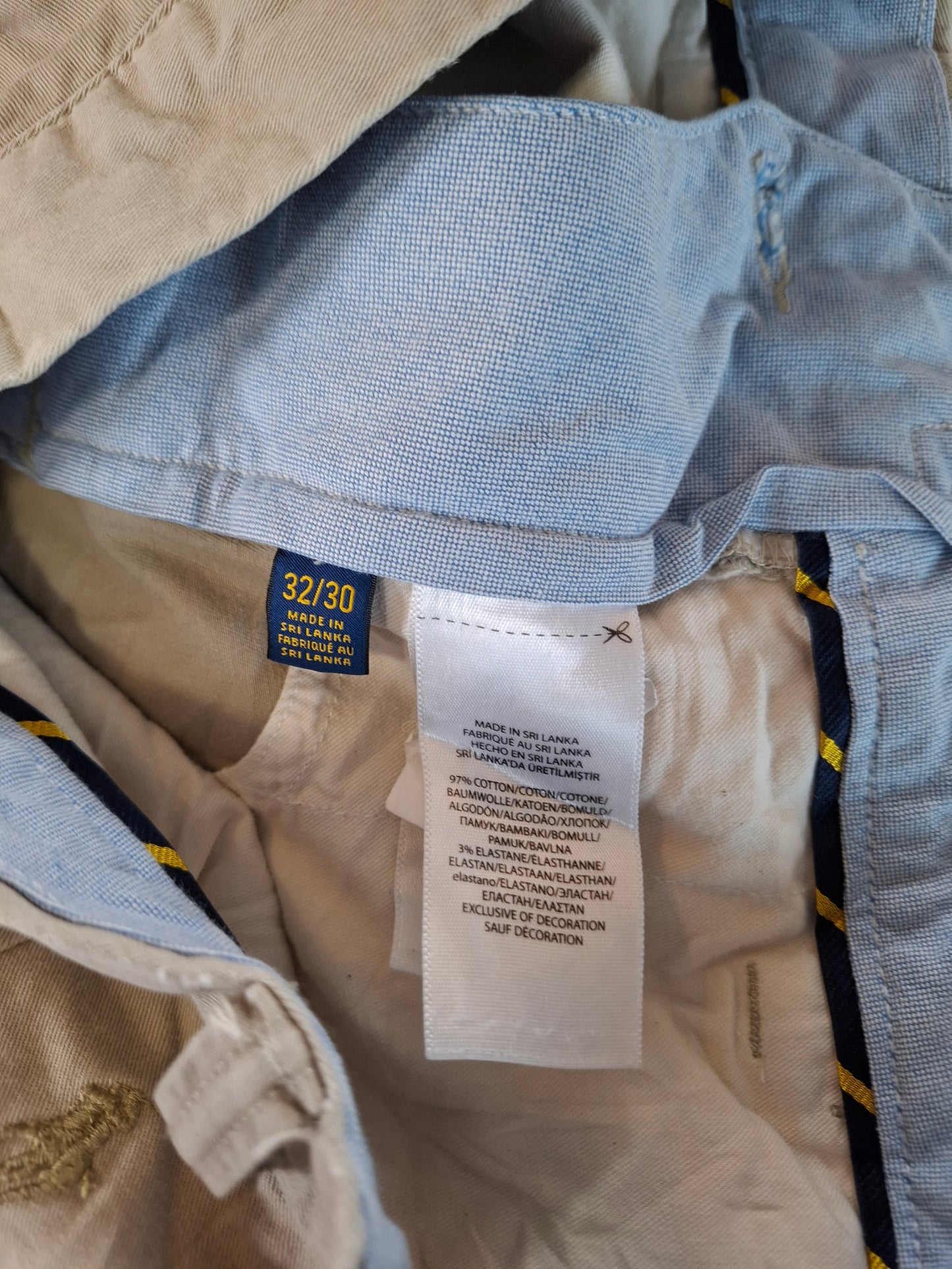 001226 Polo Ralph Lauren Chino size 32/30 Khaki