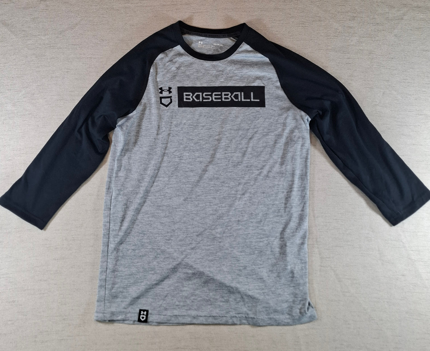 001230 Under Armour 3/4 t-shirt size S Black/ Grehy