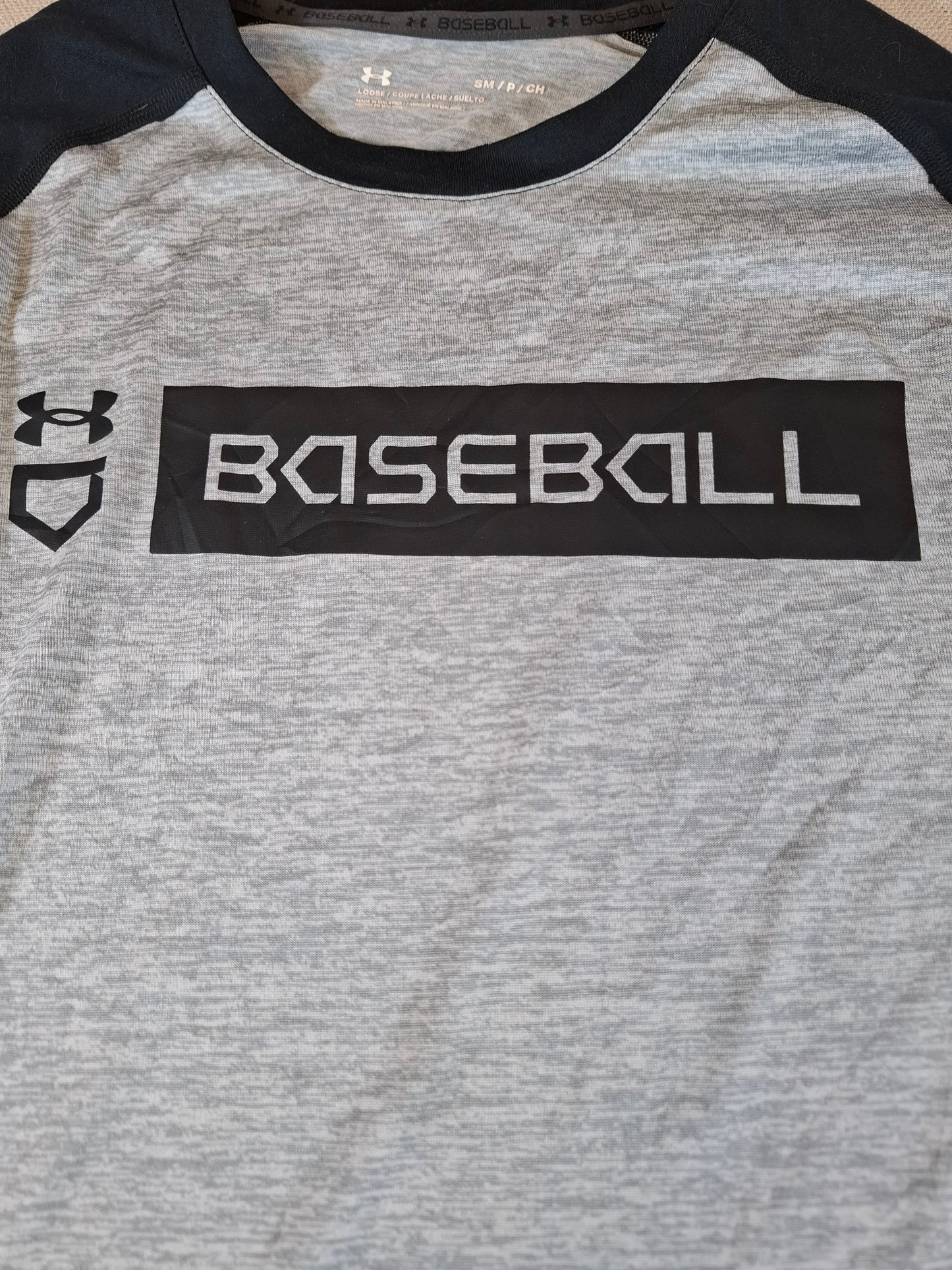 001230 Under Armour 3/4 t-shirt size S Black/ Grehy