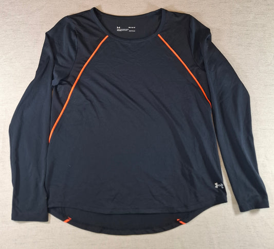 001231 Under Armour longsleeve t-shirt size M Black/ Orange