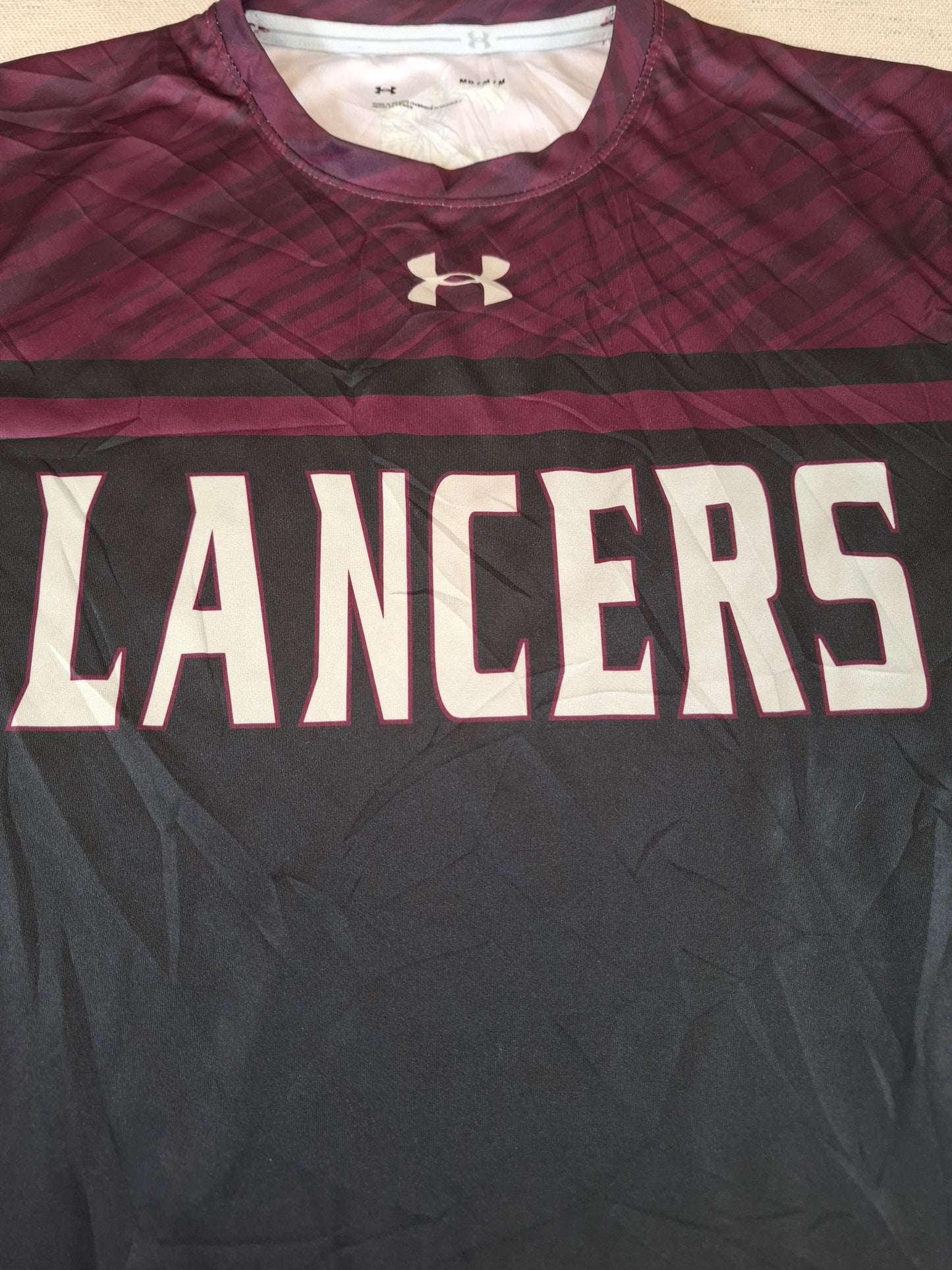 001236 Under Armour longsleeve t-shirt size M Purple/ Black. Lancers.