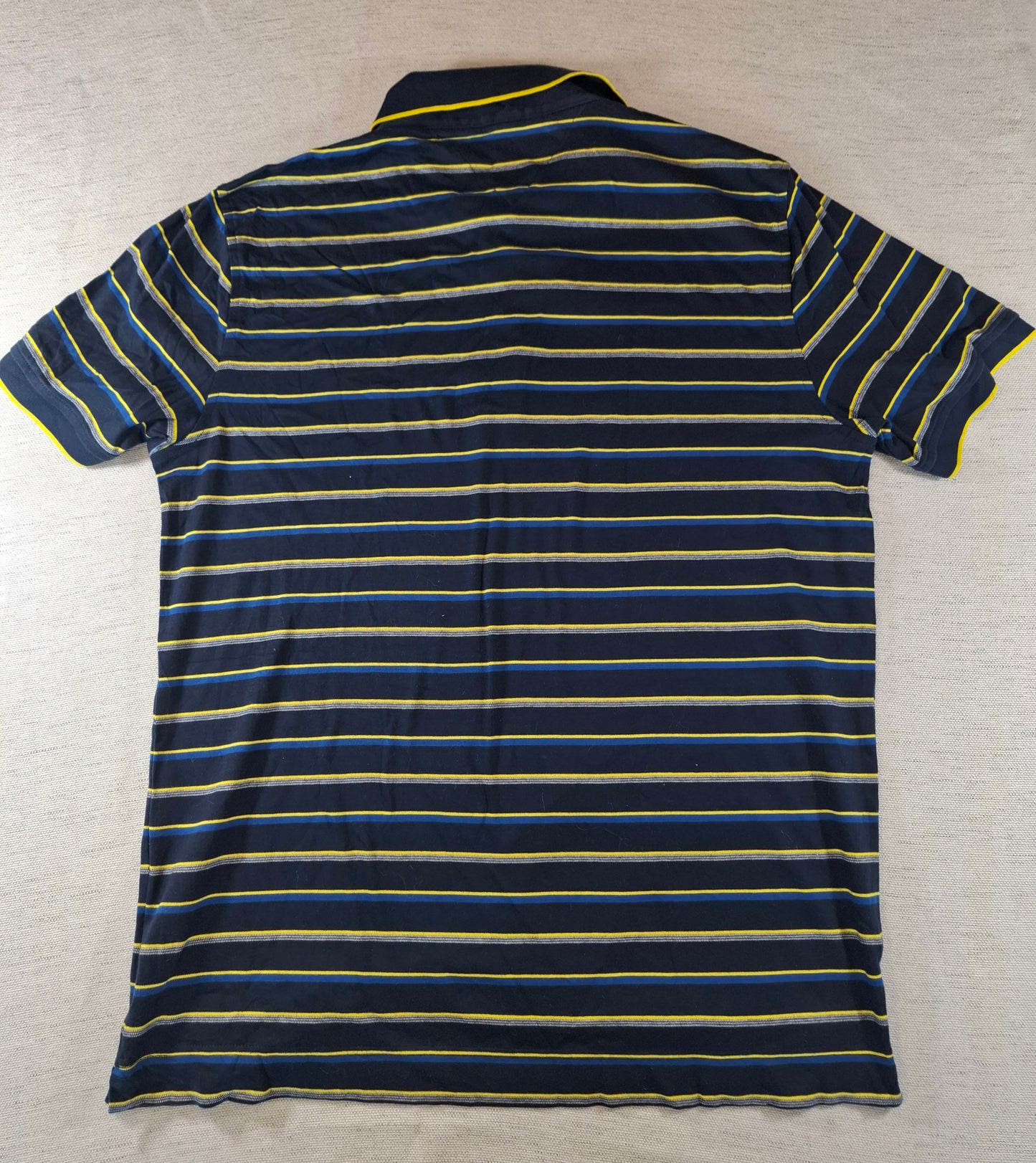 001238 Tommy Hilfiger Polo shirt size L Navy/ Multicolor