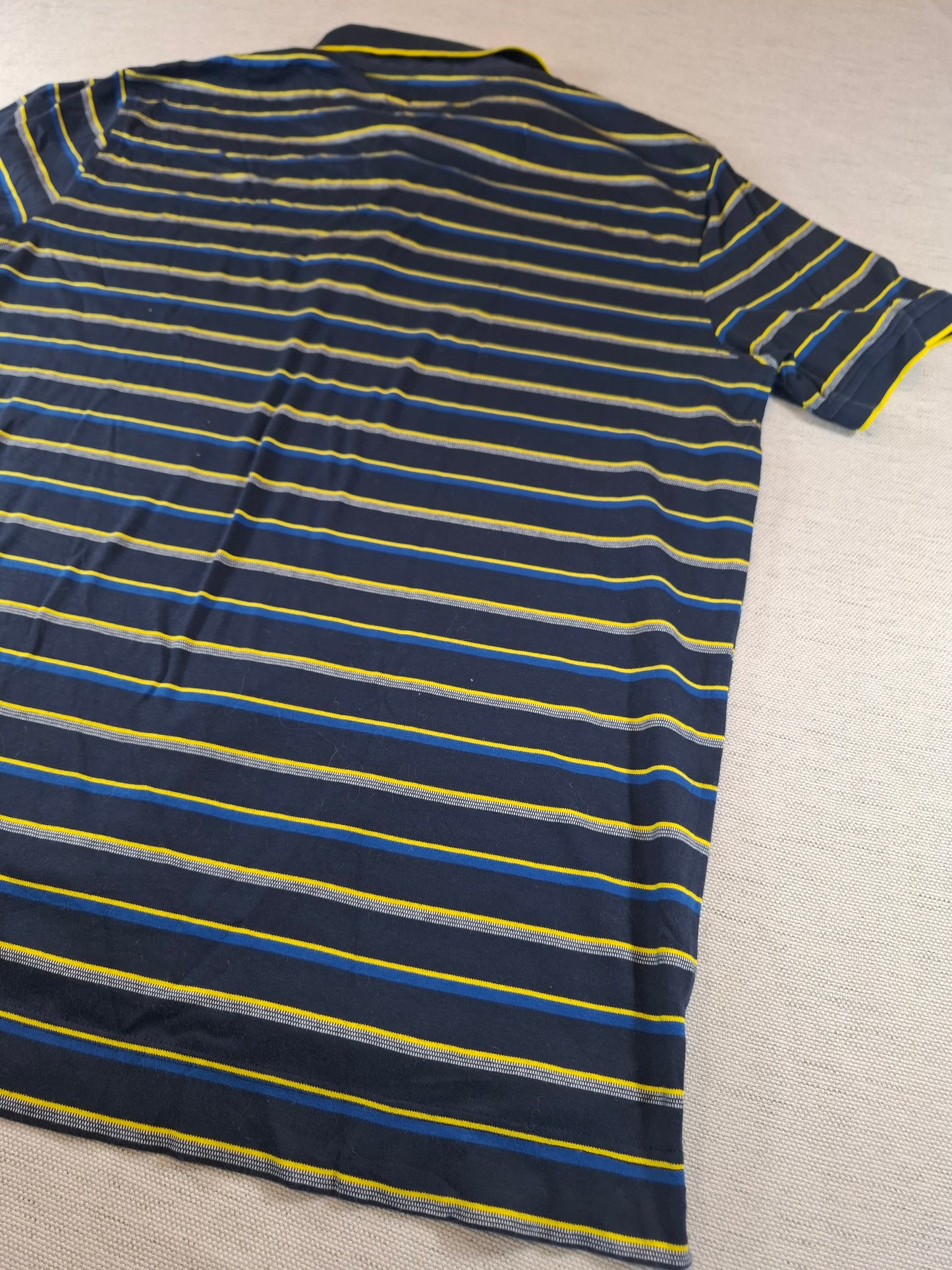001238 Tommy Hilfiger Polo shirt size L Navy/ Multicolor