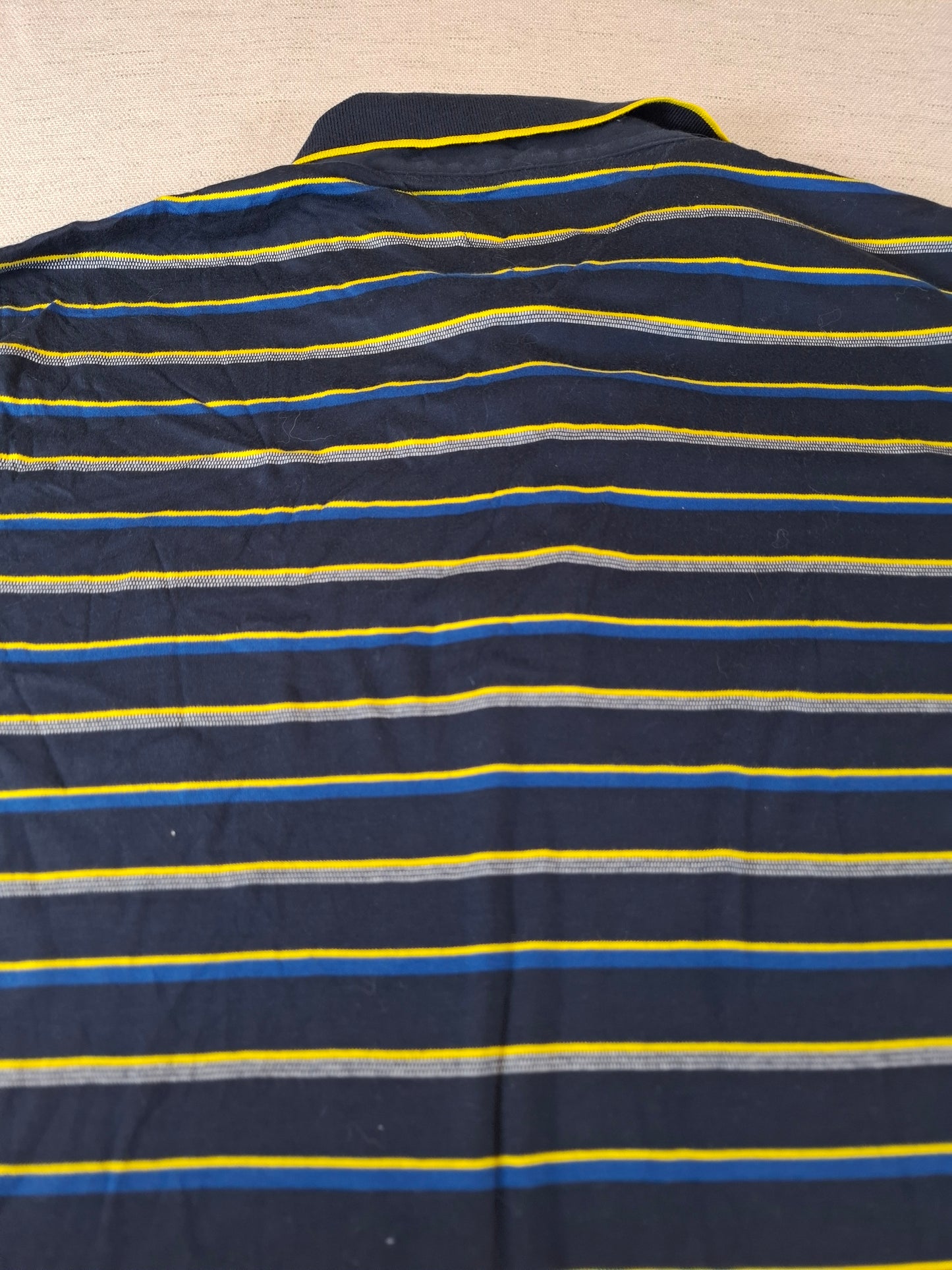 001238 Tommy Hilfiger Polo shirt size L Navy/ Multicolor