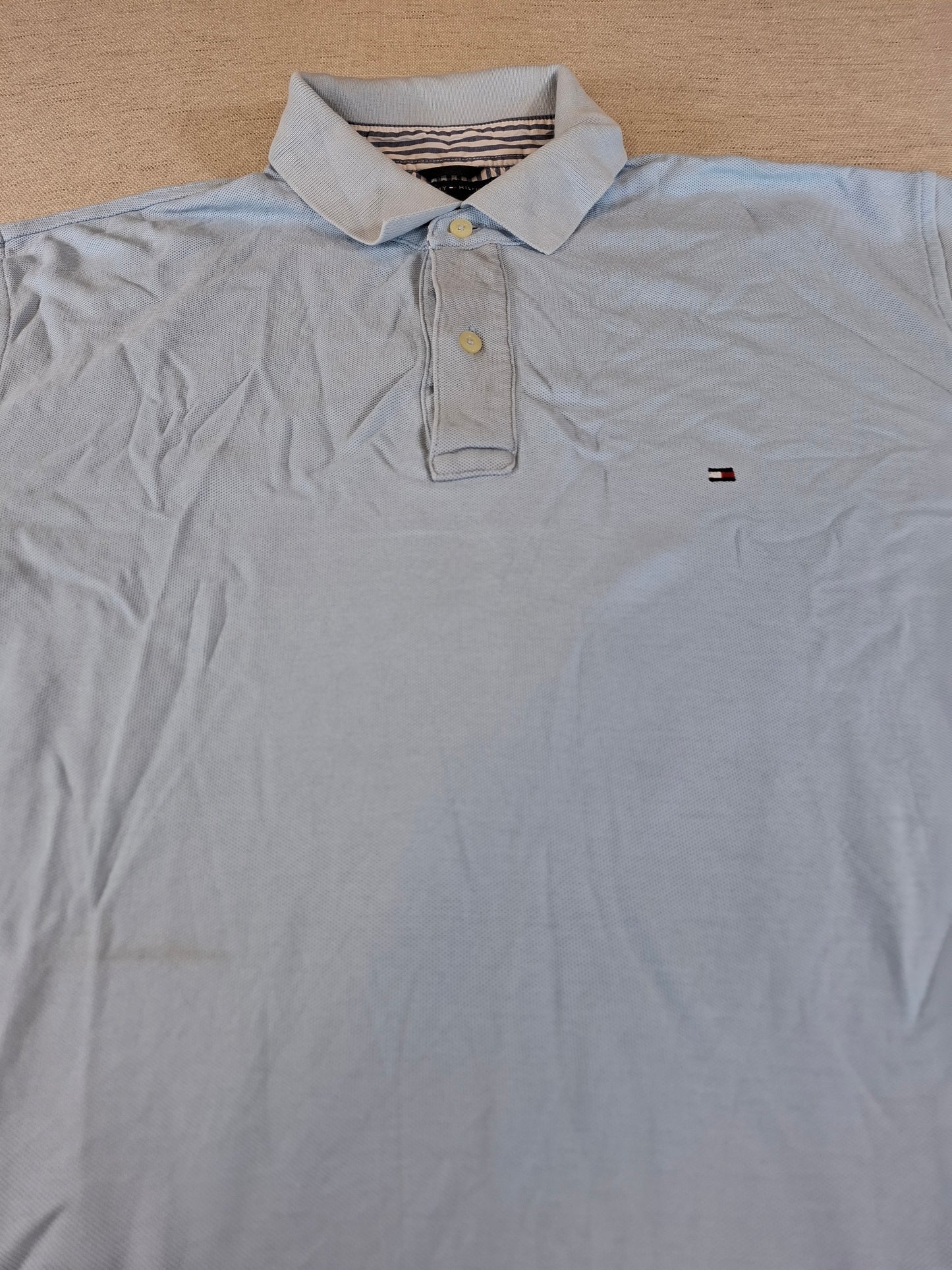 001239 Tommy Hilfiger Polo shirt size L Light Blue