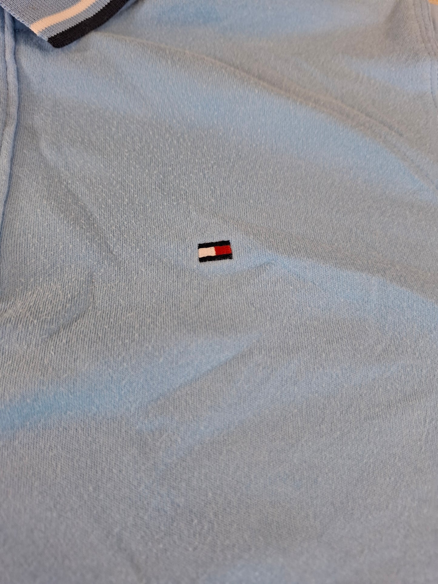 001240 Tommy Hilfiger Polo shirt size M Light Blue