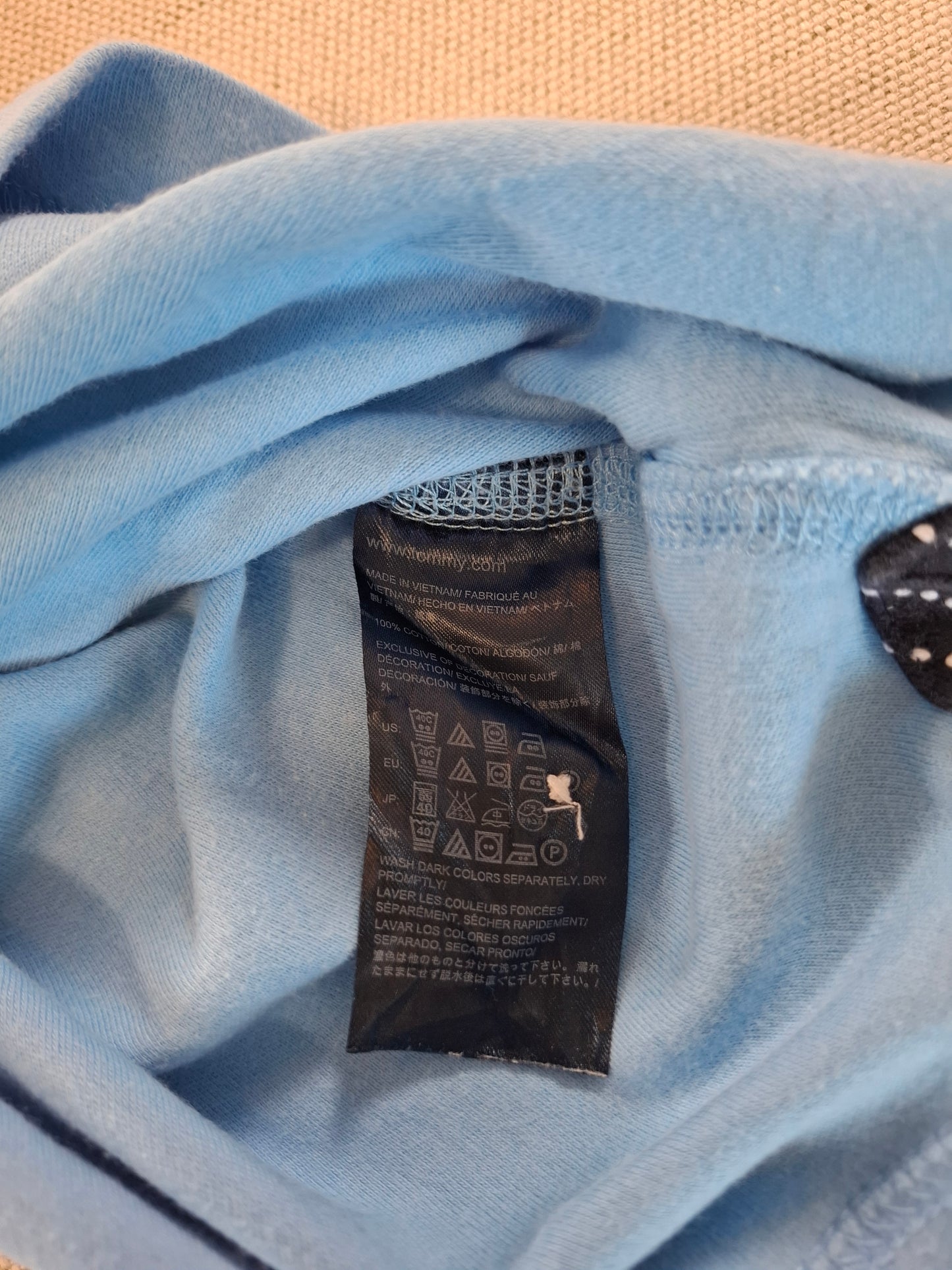 001240 Tommy Hilfiger Polo shirt size M Light Blue