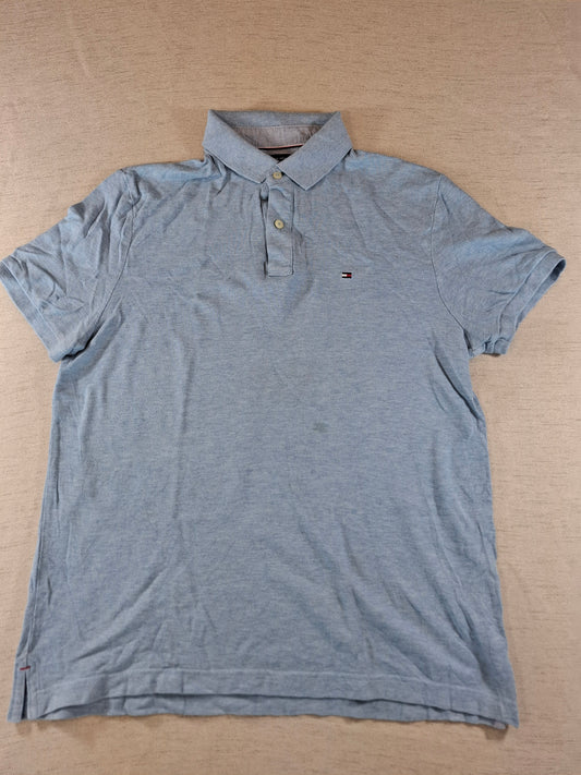001241 Tommy Hilfiger Polo shirt size M Light Blue
