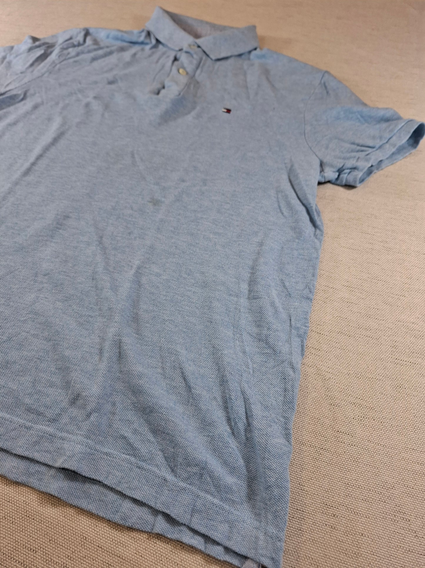 001241 Tommy Hilfiger Polo shirt size M Light Blue