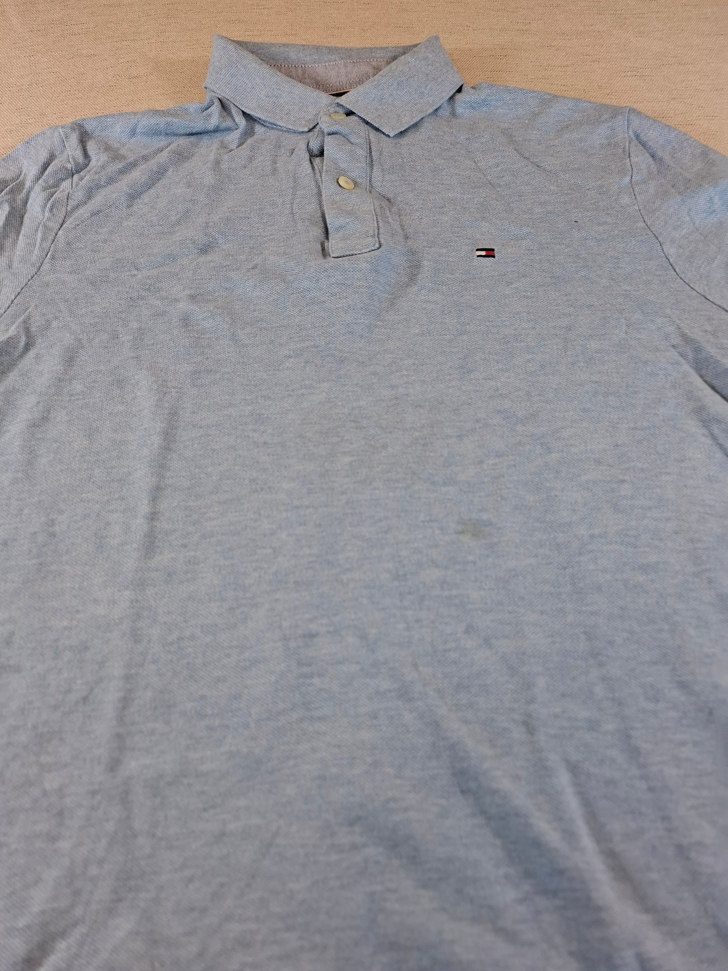 001241 Tommy Hilfiger Polo shirt size M Light Blue