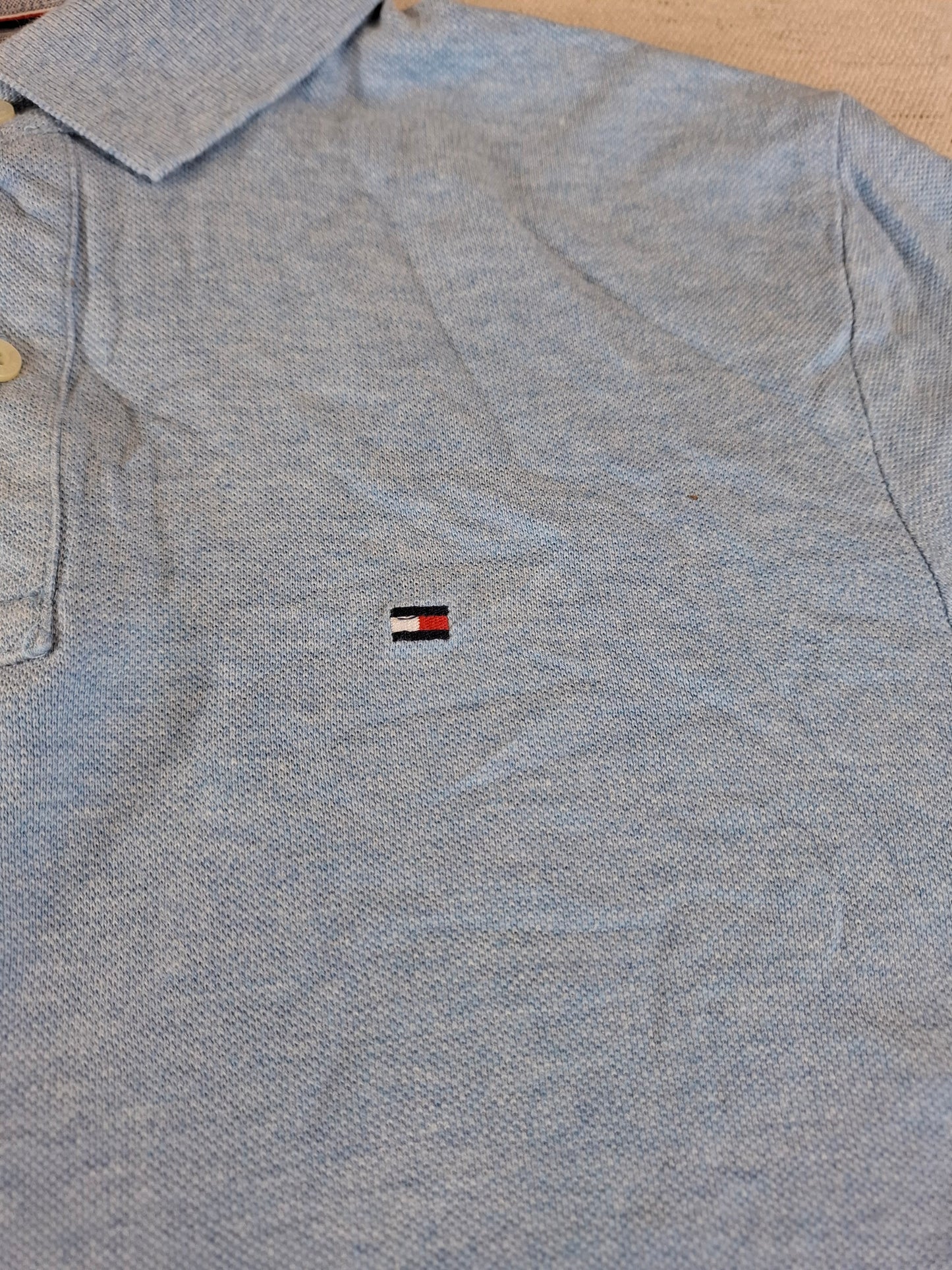 001241 Tommy Hilfiger Polo shirt size M Light Blue