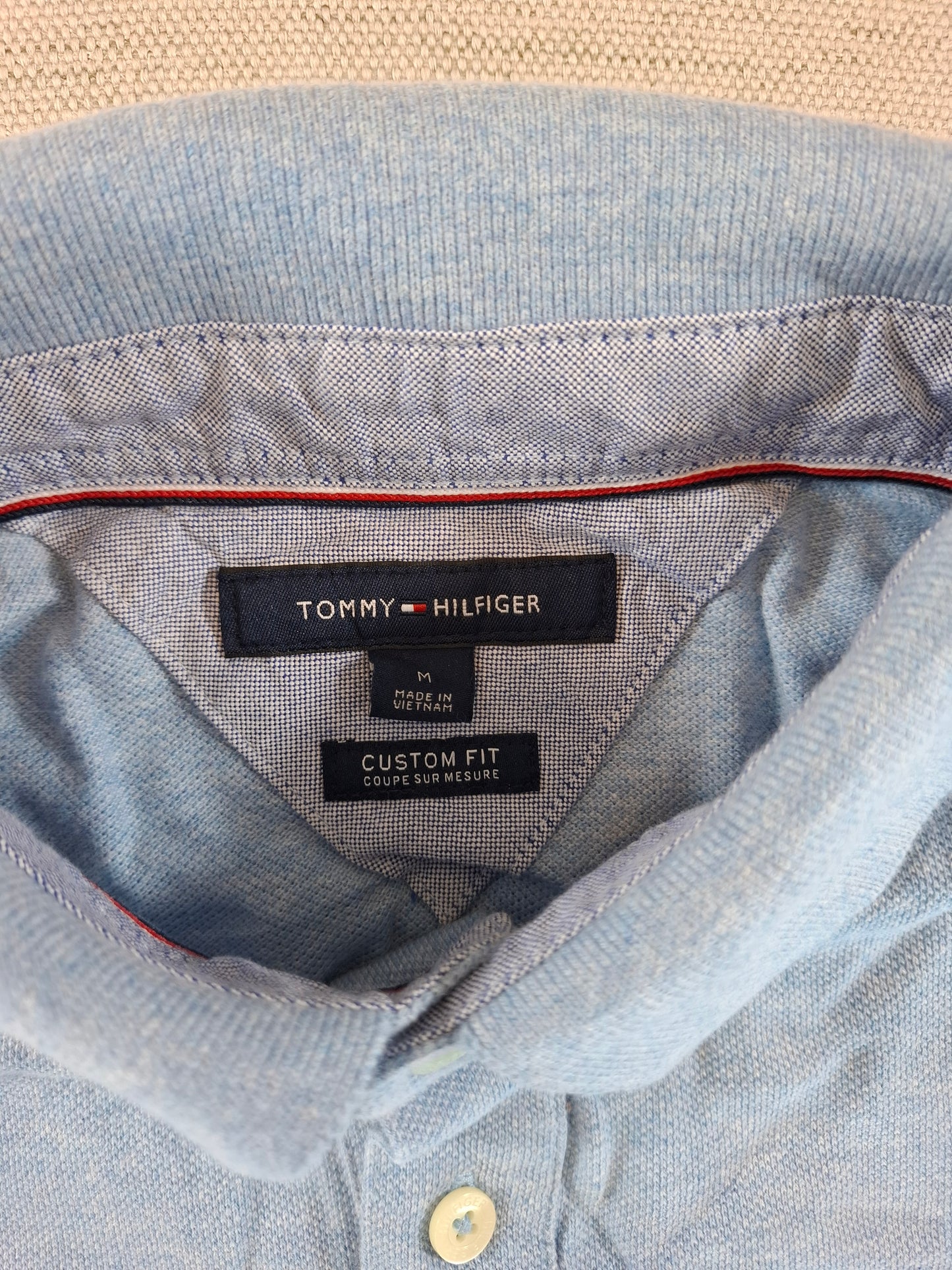 001241 Tommy Hilfiger Polo shirt size M Light Blue