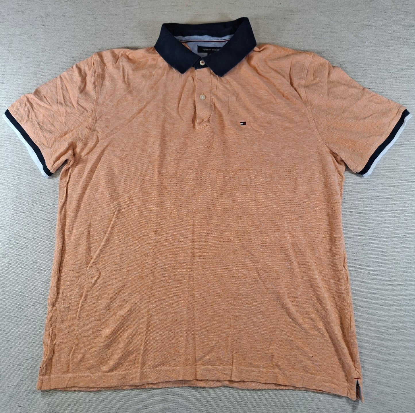 001242 Tommy Hilfiger Polo shirt size XL Orange