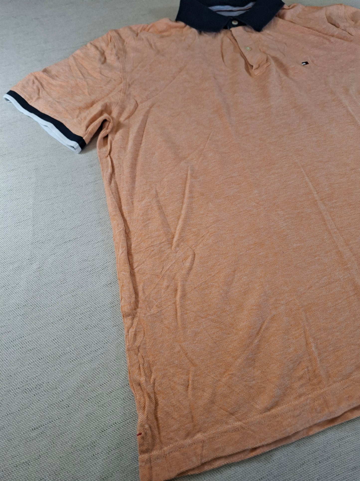 001242 Tommy Hilfiger Polo shirt size XL Orange