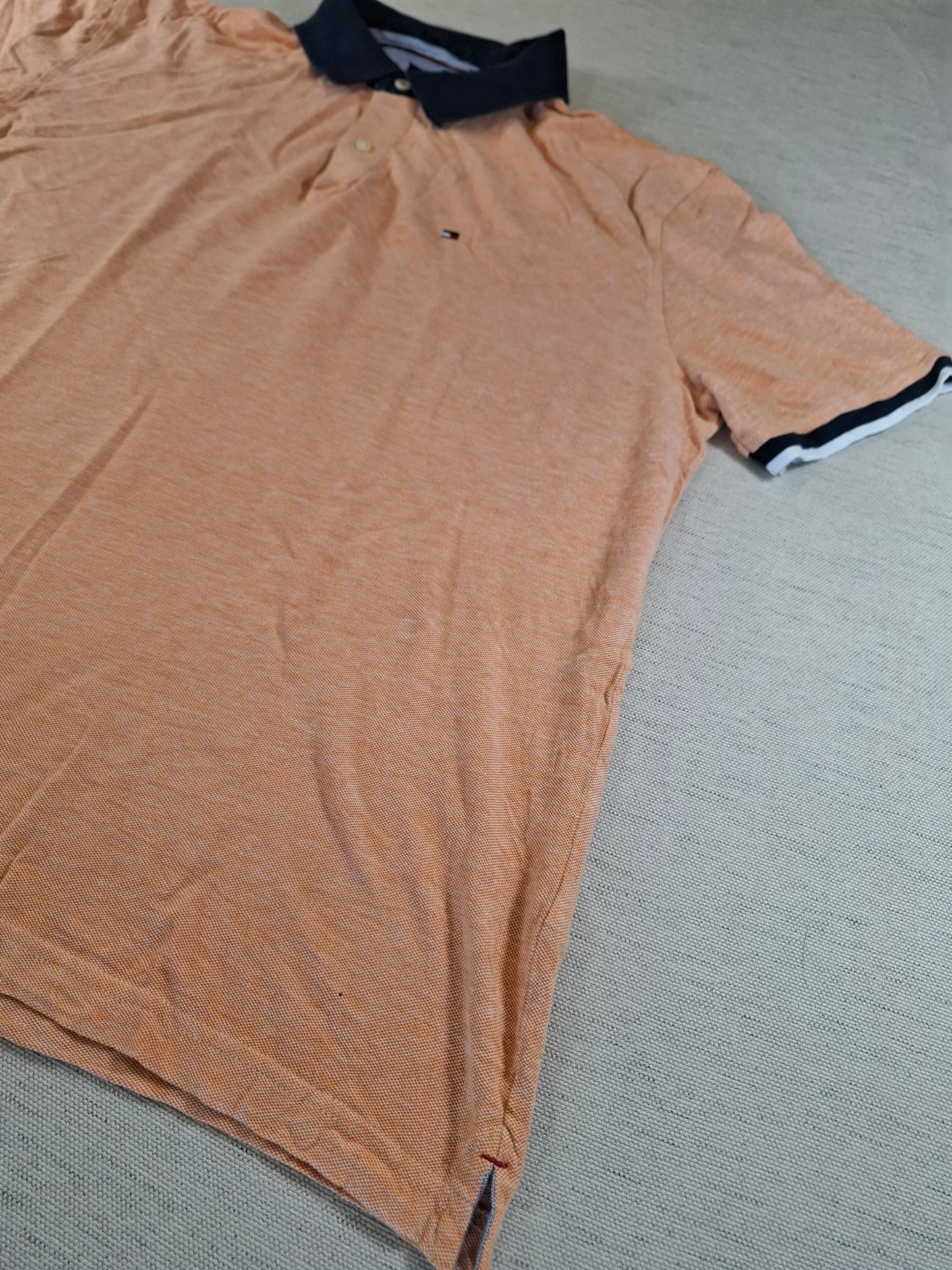 001242 Tommy Hilfiger Polo shirt size XL Orange