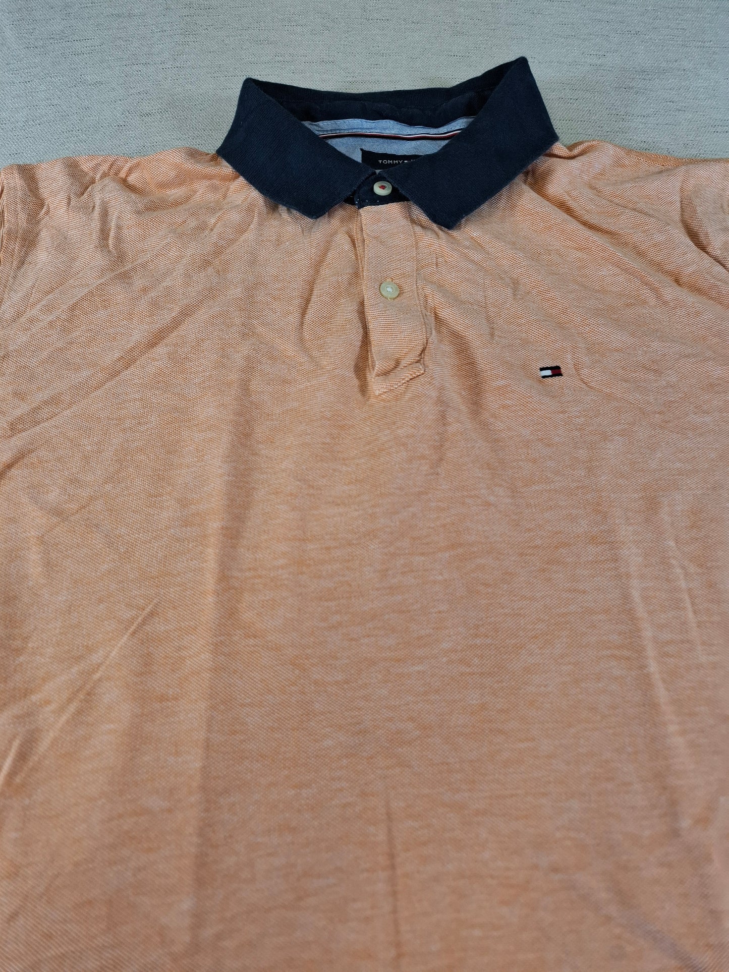 001242 Tommy Hilfiger Polo shirt size XL Orange