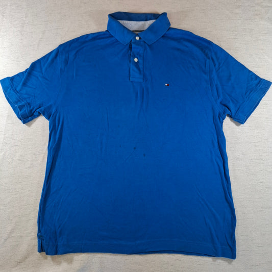 001244 Tommy Hilfiger Polo shirt size L Blue