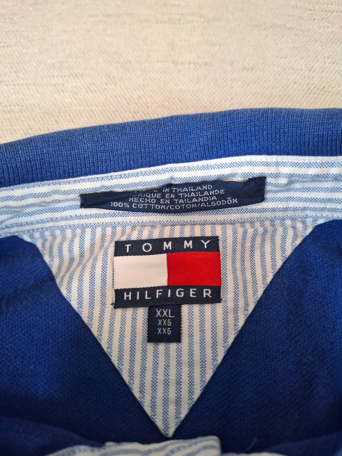 001245 Tommy Hilfiger Polo shirt size XXL Blue