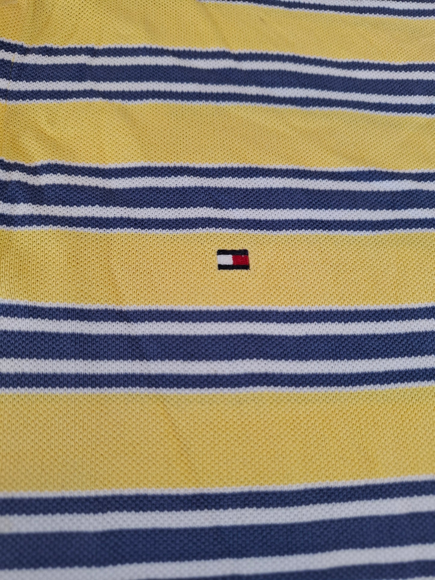 001246 Tommy Hilfiger Polo shirt size L Yellow/ Bue