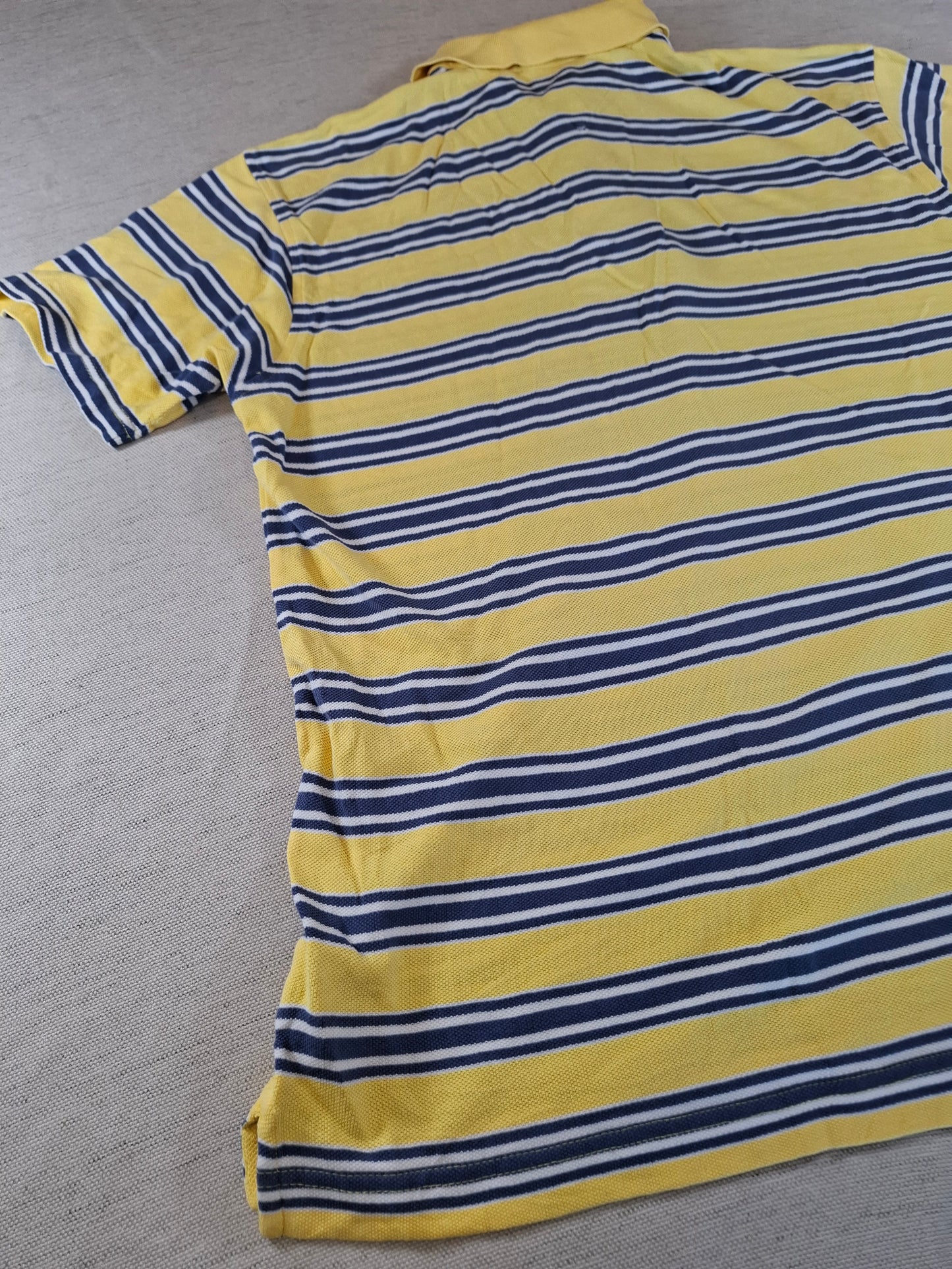 001246 Tommy Hilfiger Polo shirt size L Yellow/ Bue