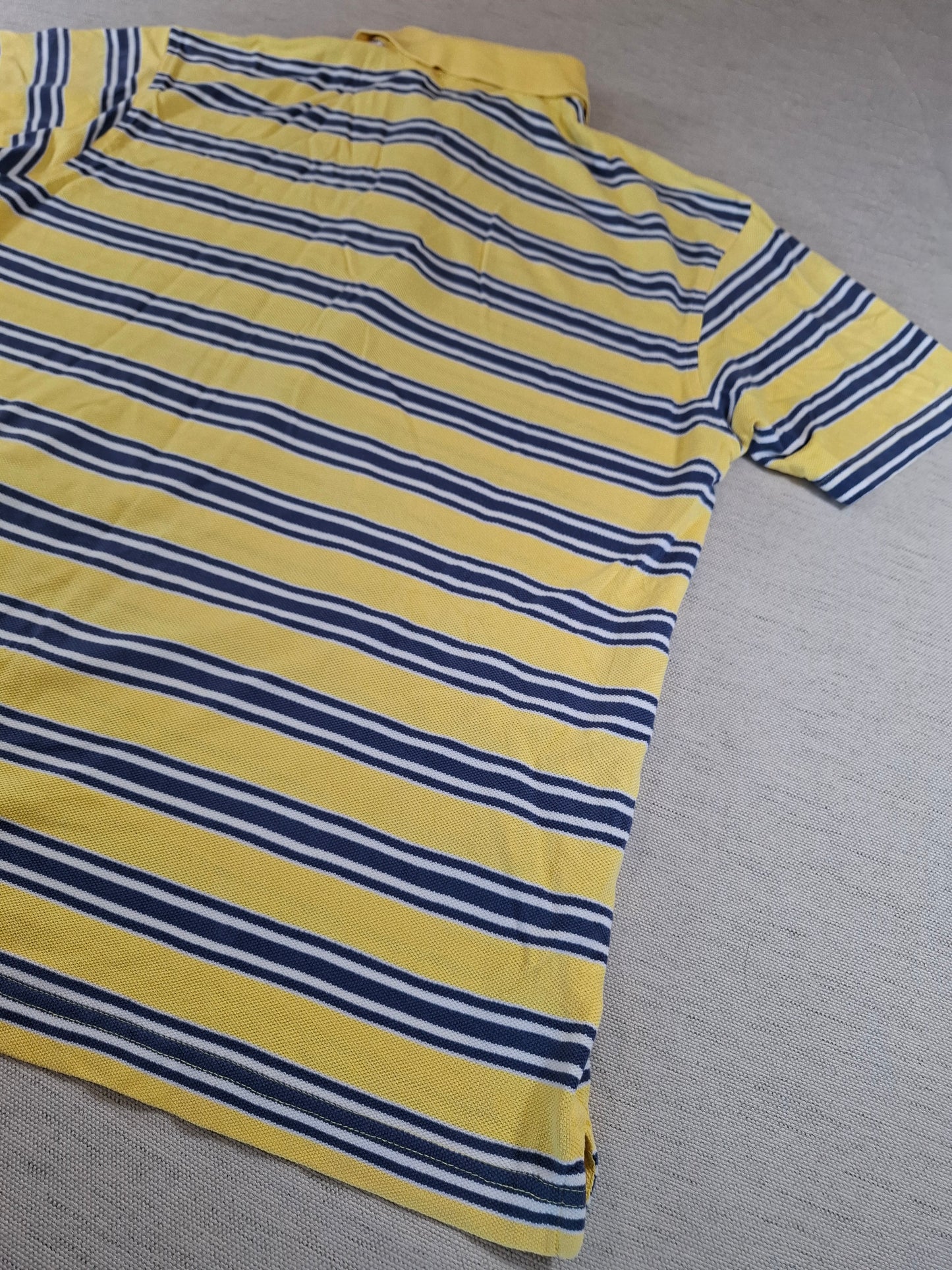 001246 Tommy Hilfiger Polo shirt size L Yellow/ Bue