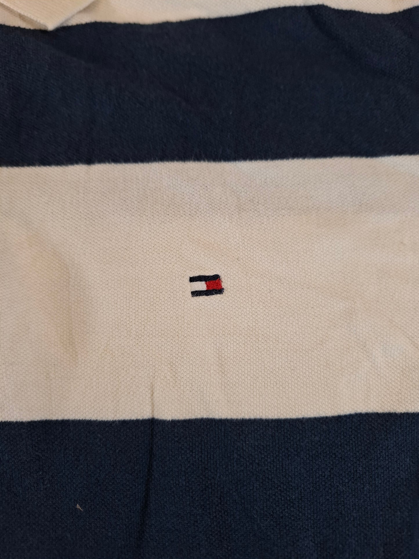 001247 Tommy Hilfiger Polo shirt size M Blue/ White checkered