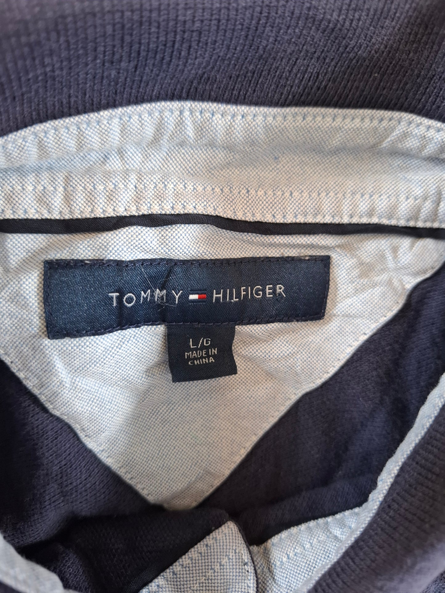 001249 Tommy Hilfiger Polo shirt size L Navy