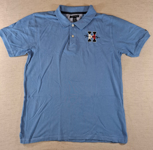 001250 Tommy Hilfiger Polo shirt size KXL/ 18/20y Light Blue