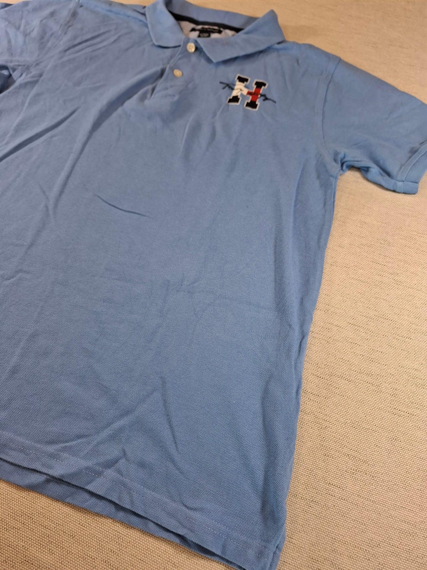 001250 Tommy Hilfiger Polo shirt size KXL/ 18/20y Light Blue