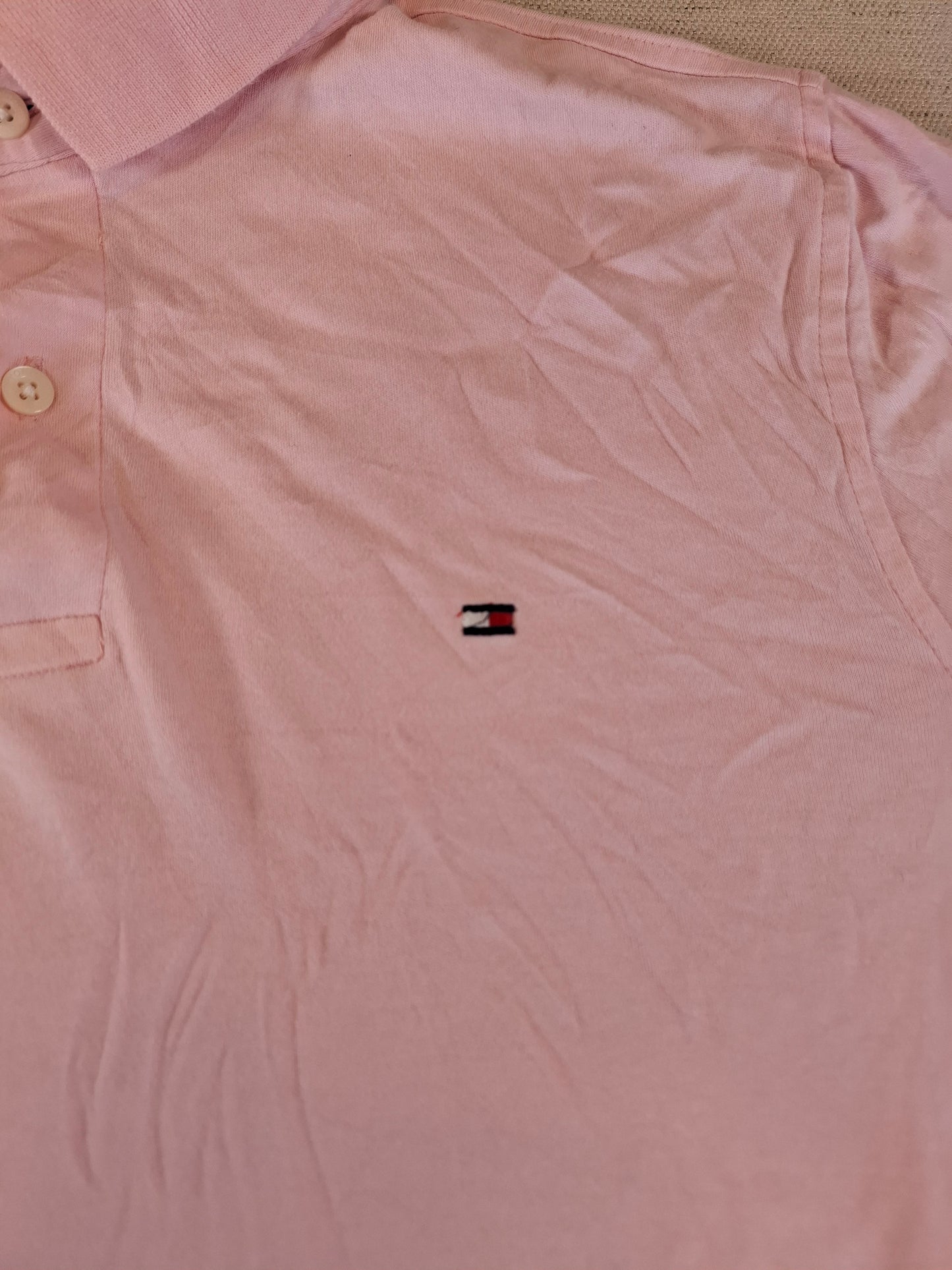 001251 Tommy Hilfiger Polo shirt size M Pink