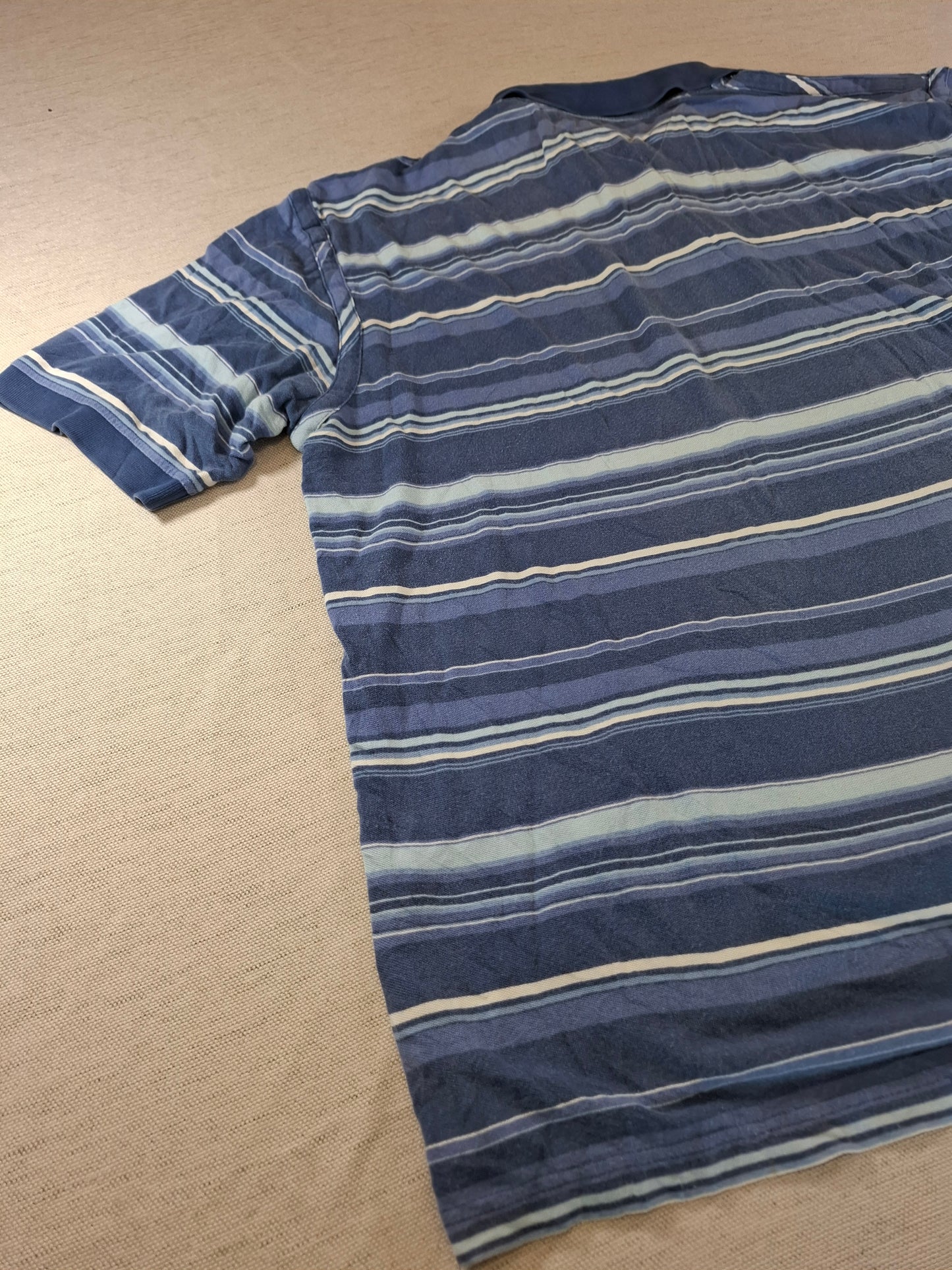 001252 Tommy Hilfiger Polo shirt size XXL Navy/ Light blue