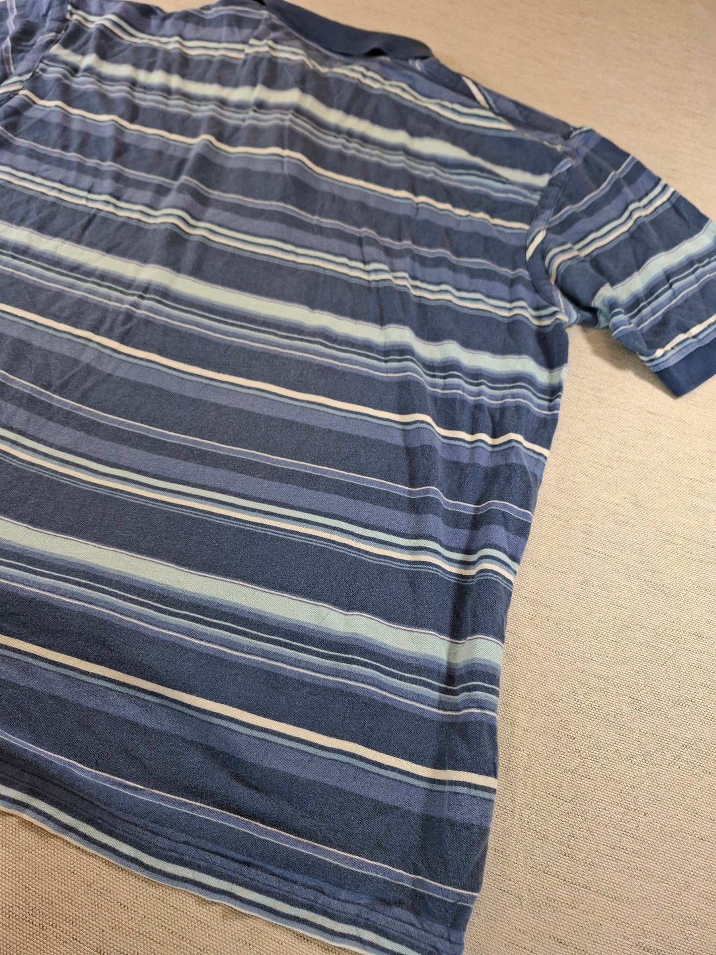 001252 Tommy Hilfiger Polo shirt size XXL Navy/ Light blue
