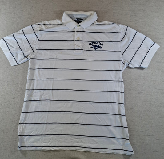 001256 Tommy Hilfiger Polo shirt size M White/ Navy