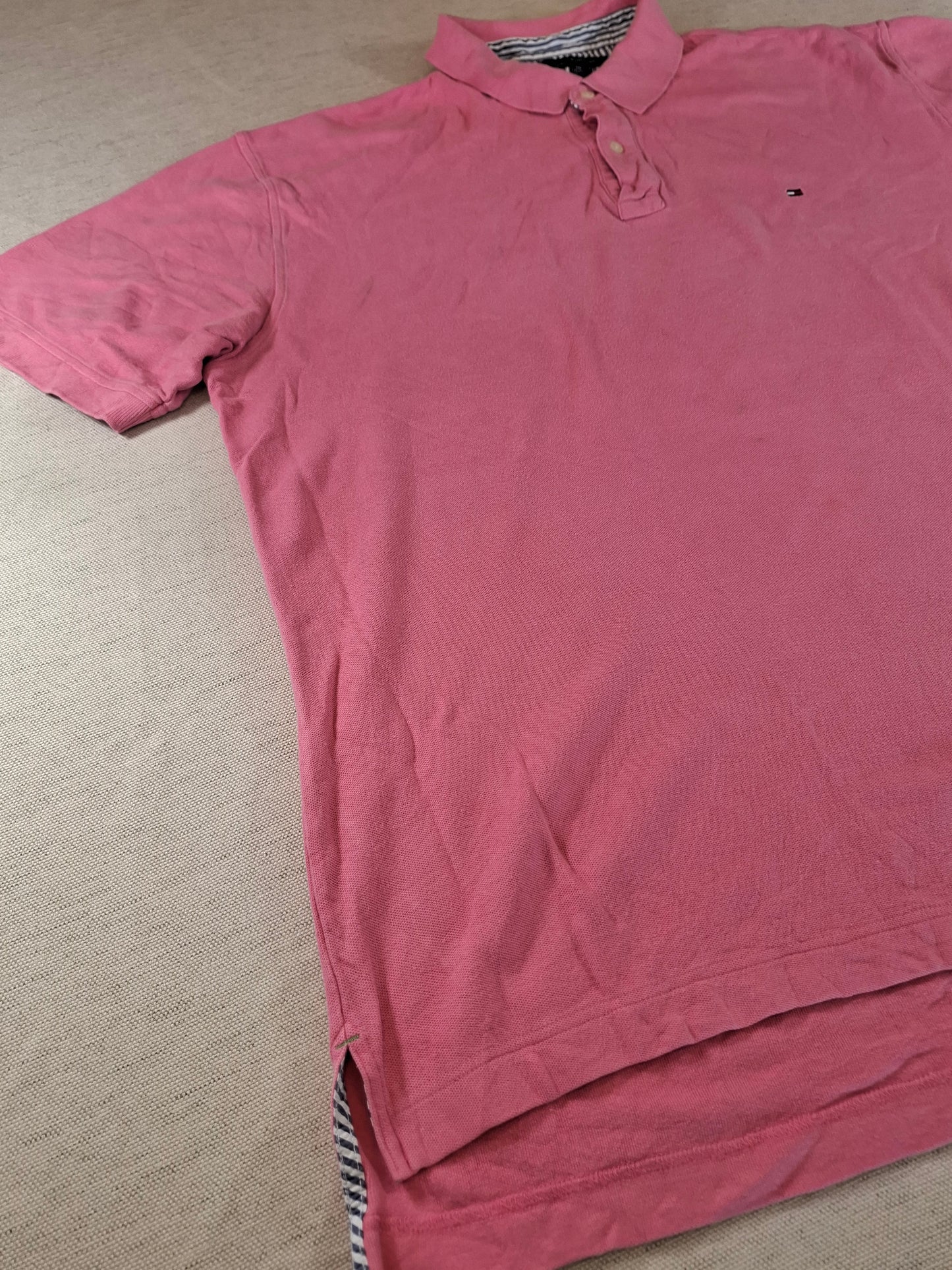 001257 Tommy Hilfiger Polo shirt size XXL Pink