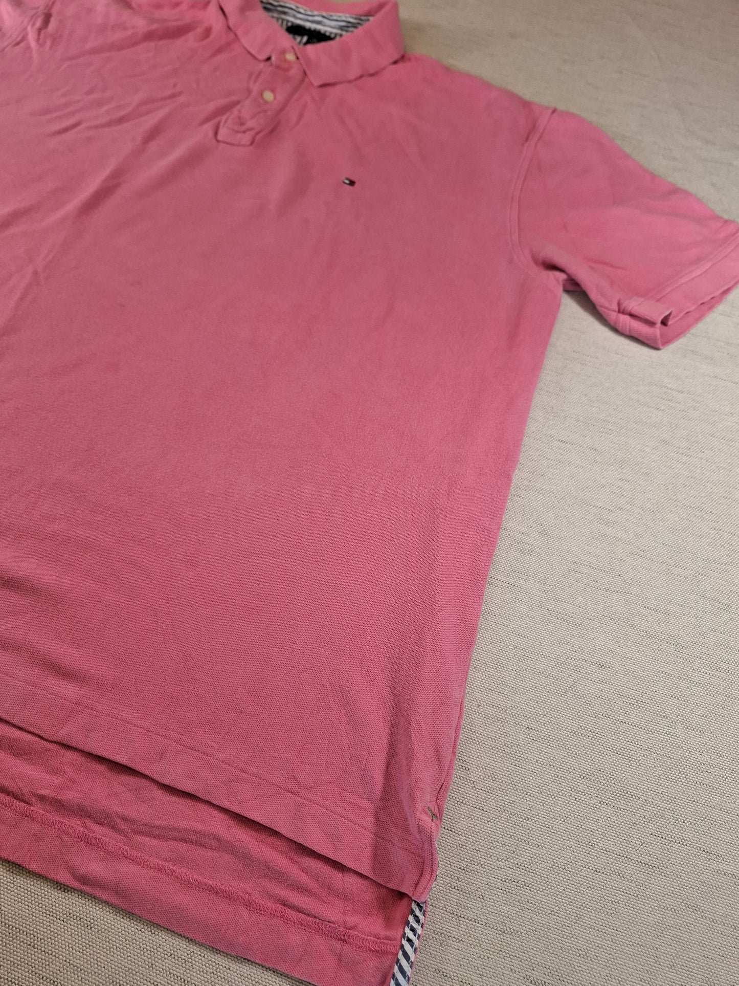 001257 Tommy Hilfiger Polo shirt size XXL Pink