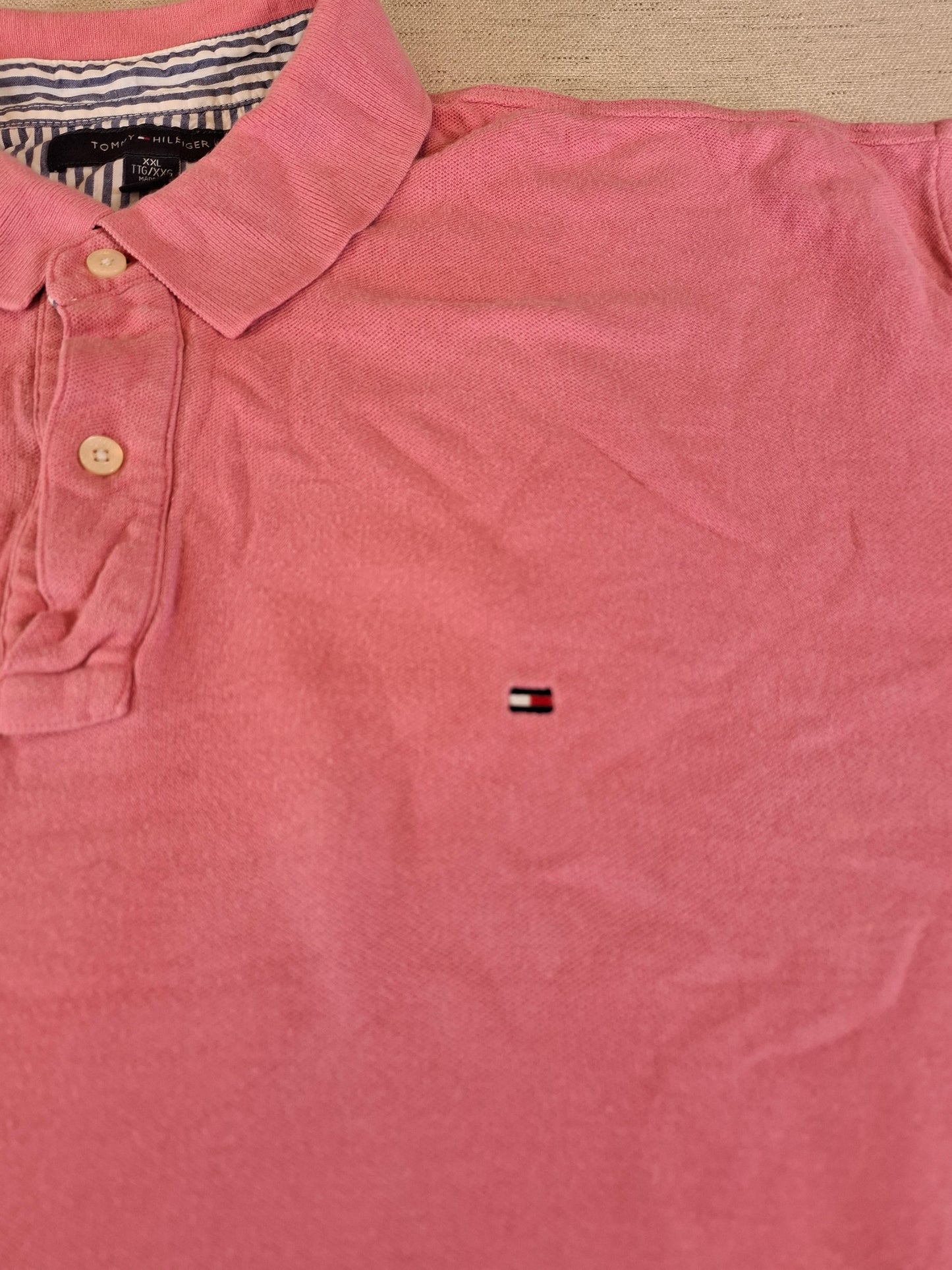 001257 Tommy Hilfiger Polo shirt size XXL Pink
