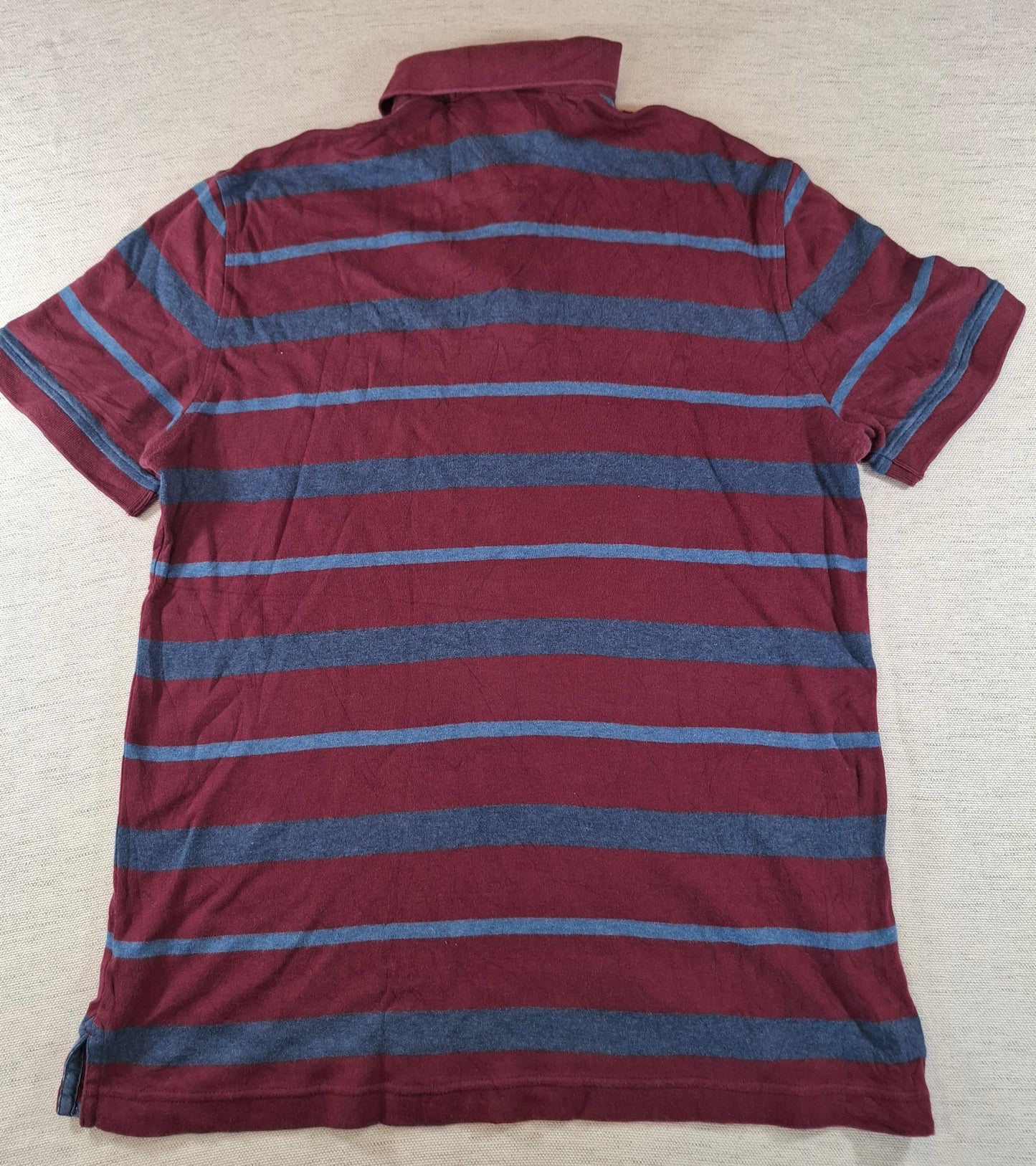 001258 Tommy Hilfiger Polo shirt size L Burgundy/ Blue