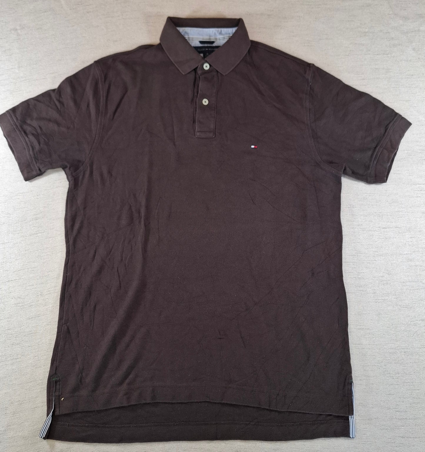 001260 Tommy Hilfiger Polo shirt size M Brown