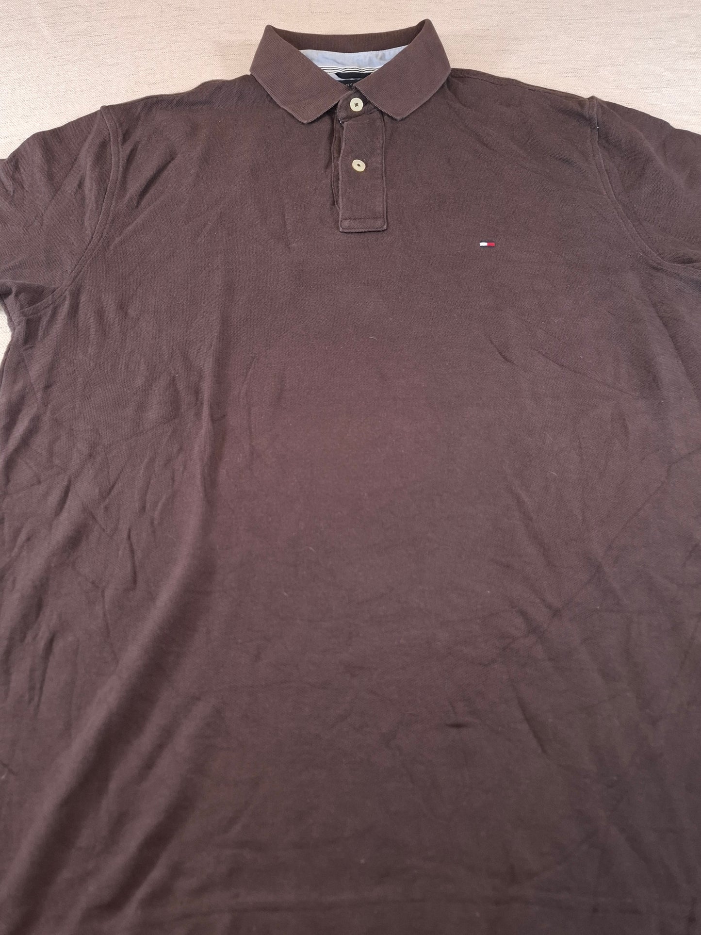 001260 Tommy Hilfiger Polo shirt size M Brown