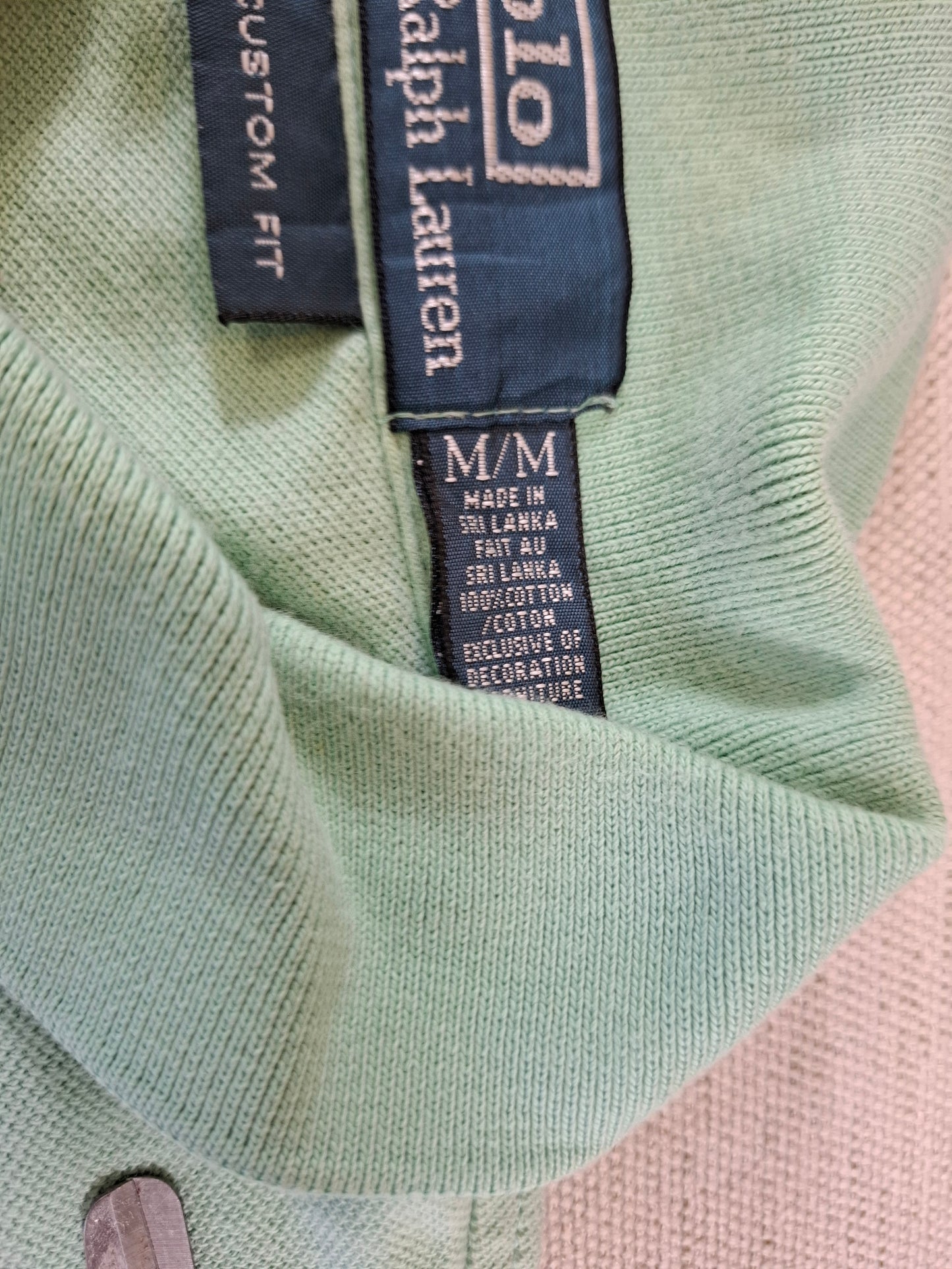 001262 Polo Ralph Lauren Polo shirt size M Mint green