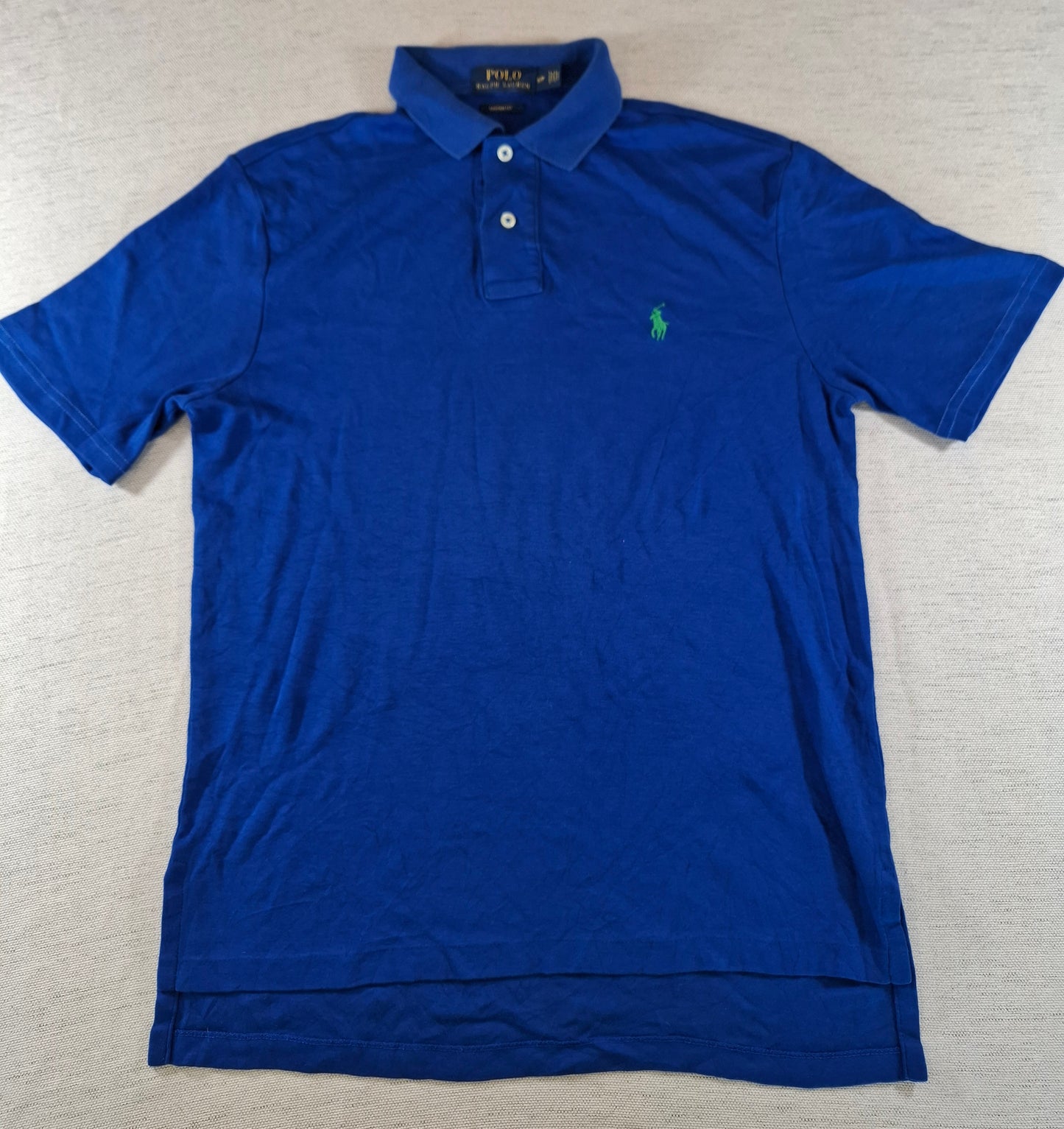 001264 Polo Ralph Lauren Polo shirt size S Blue + Green pony