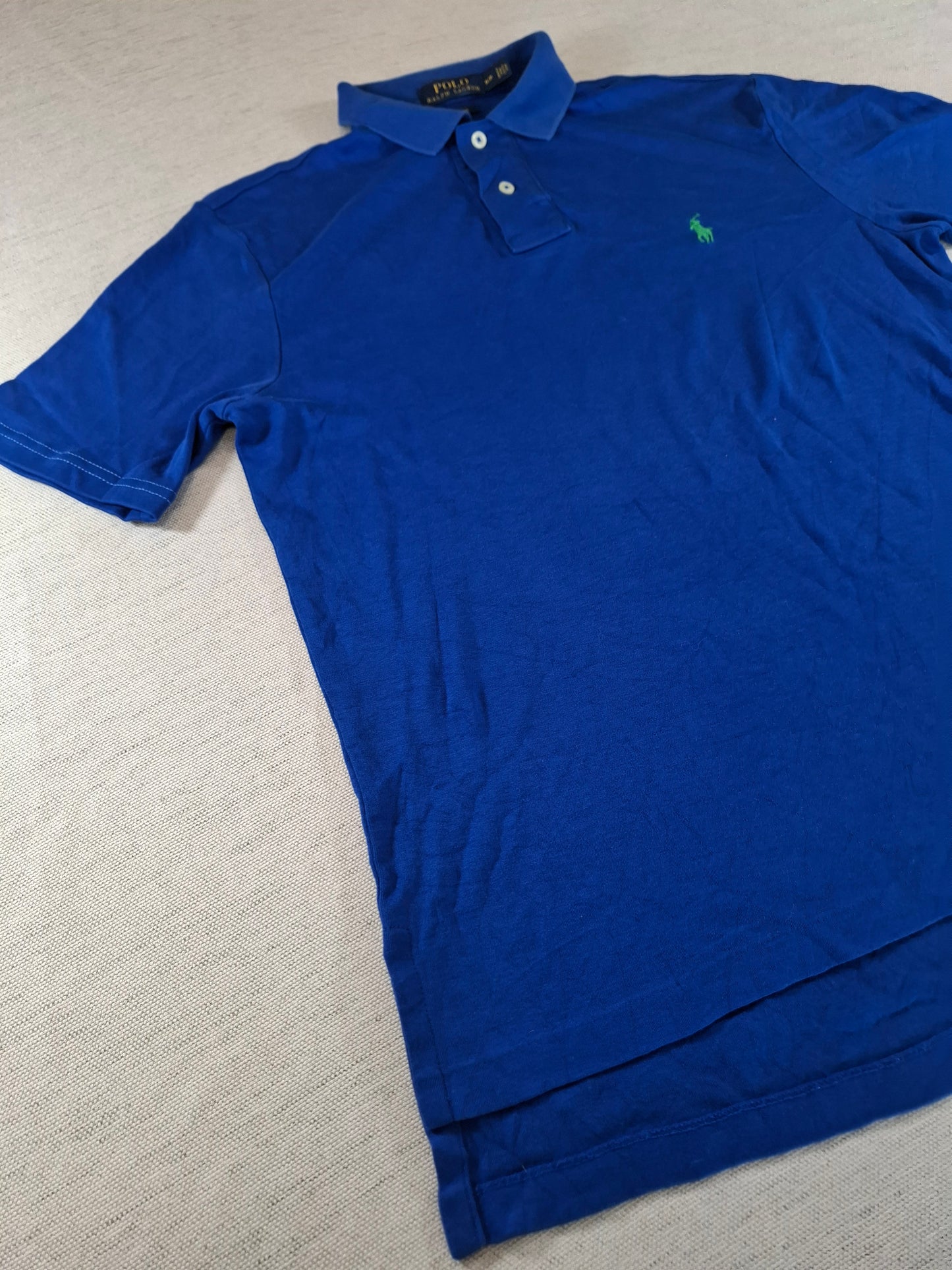 001264 Polo Ralph Lauren Polo shirt size S Blue + Green pony