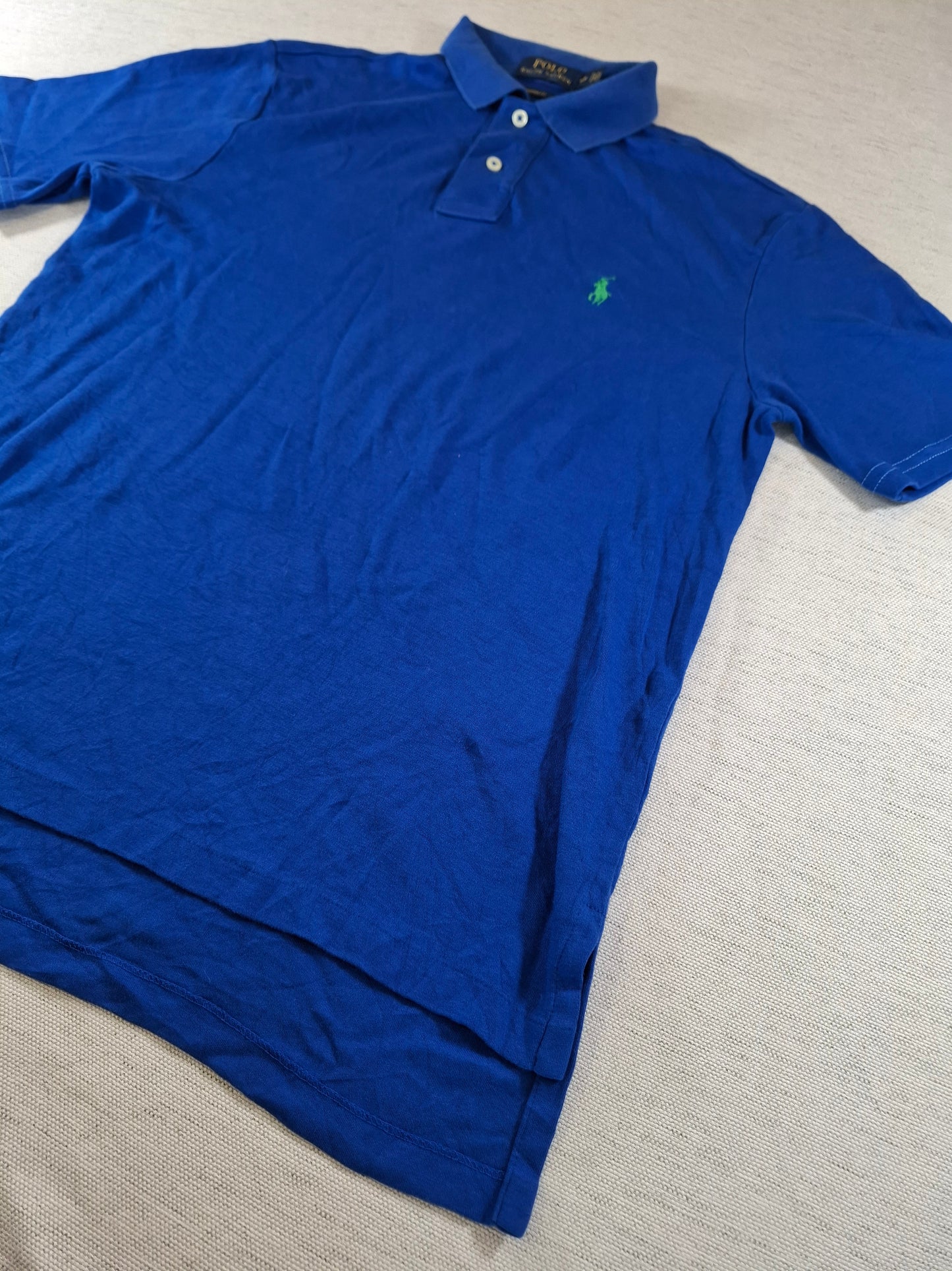 001264 Polo Ralph Lauren Polo shirt size S Blue + Green pony